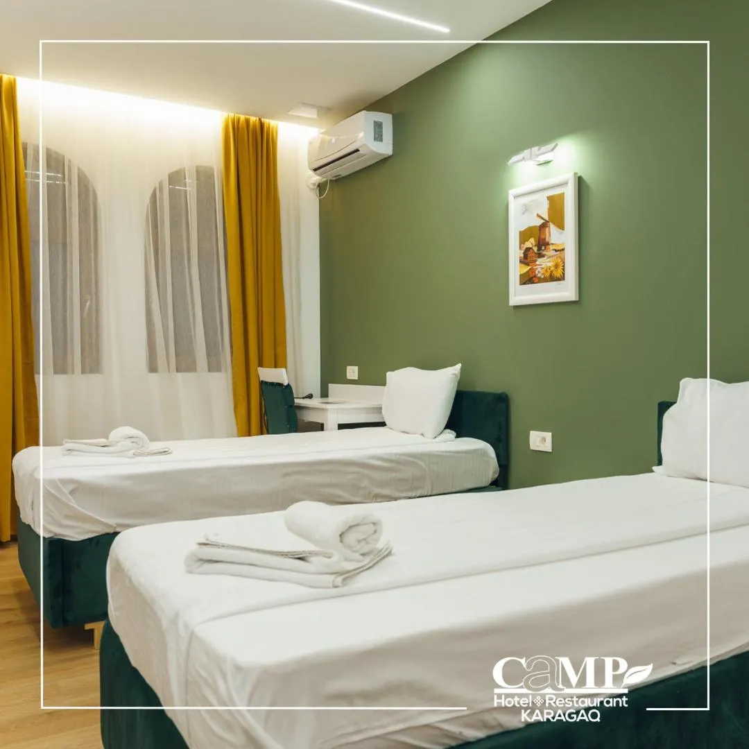 Bed in Hotel Camp Karagaq