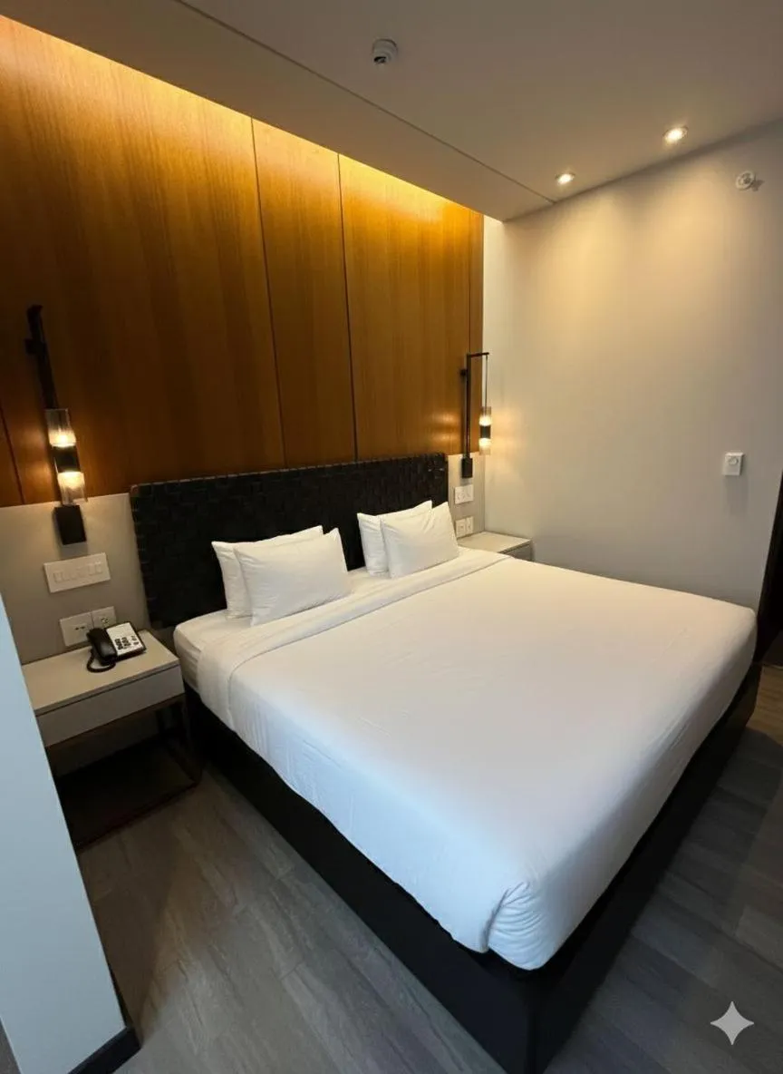 Bed in Porter Square Hotel