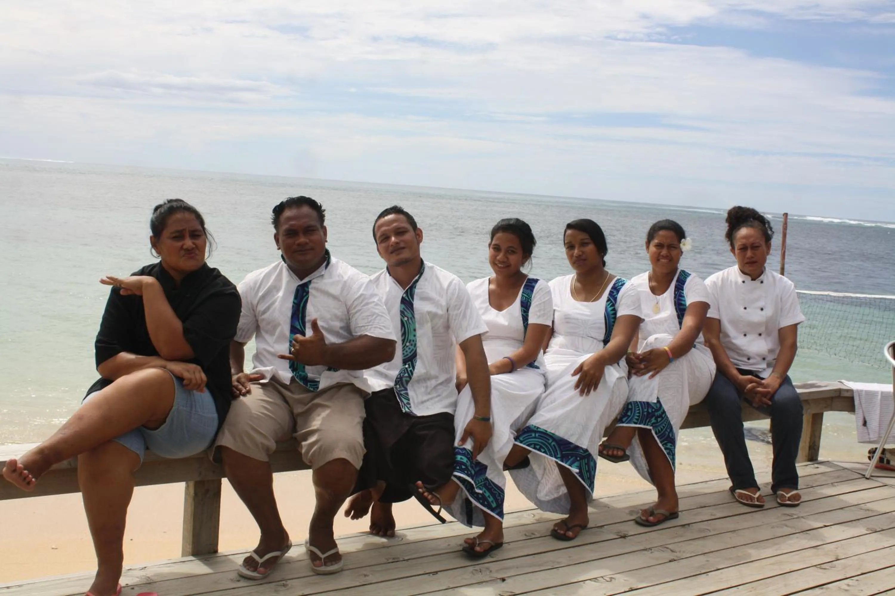 Staff in Savaii Lagoon Resort