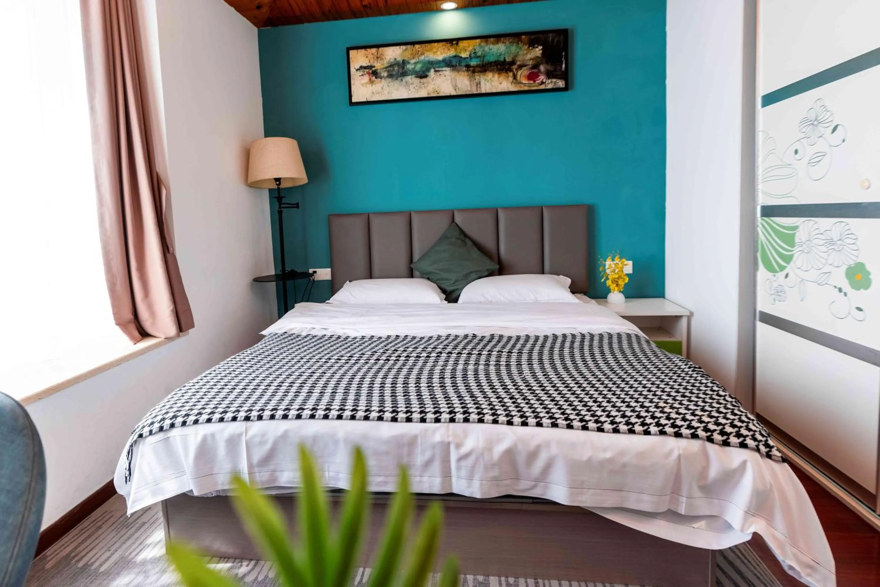 Bed in Guangzhou Xingke Apartment