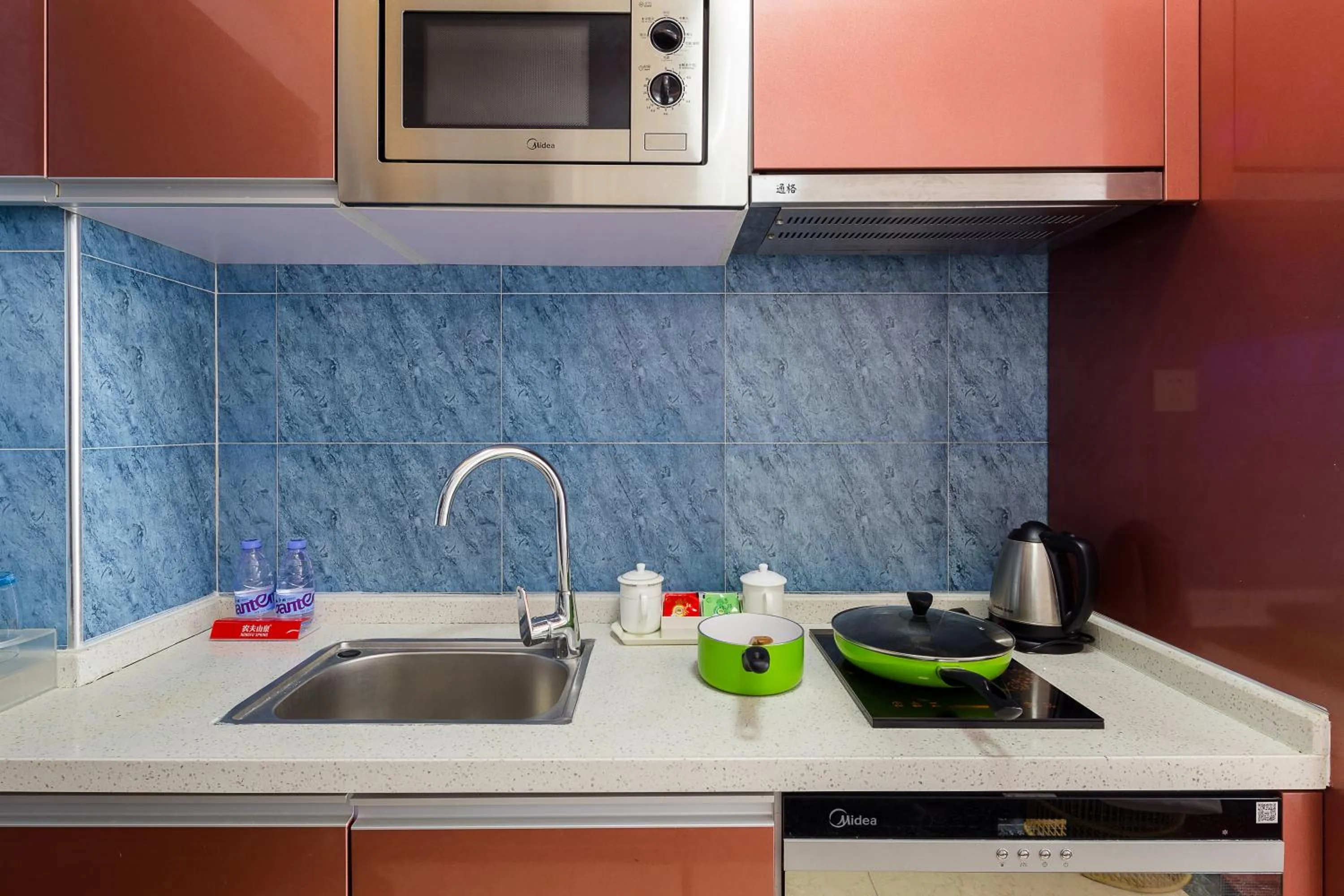 Kitchen or kitchenette in Guangzhou Xingke Apartment