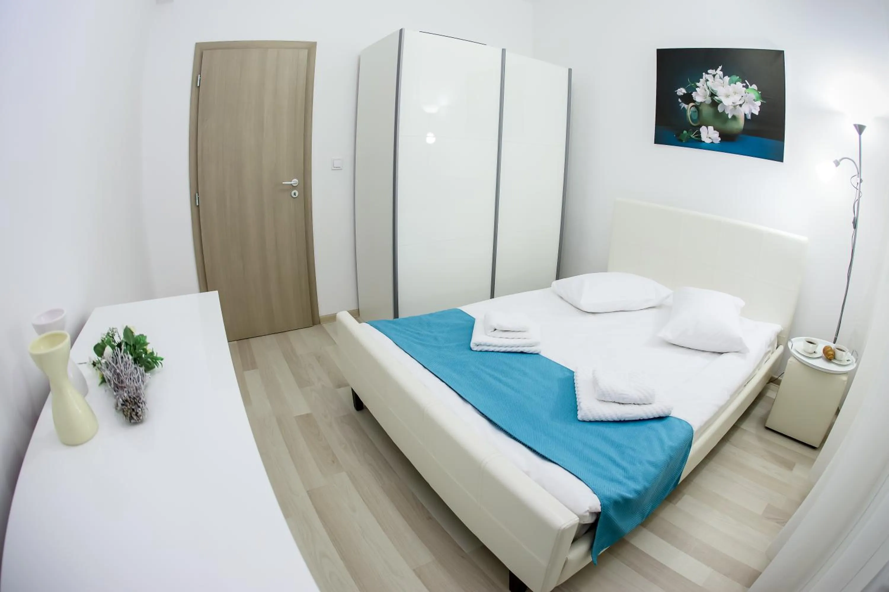Bed in Iassium Residence Iasi