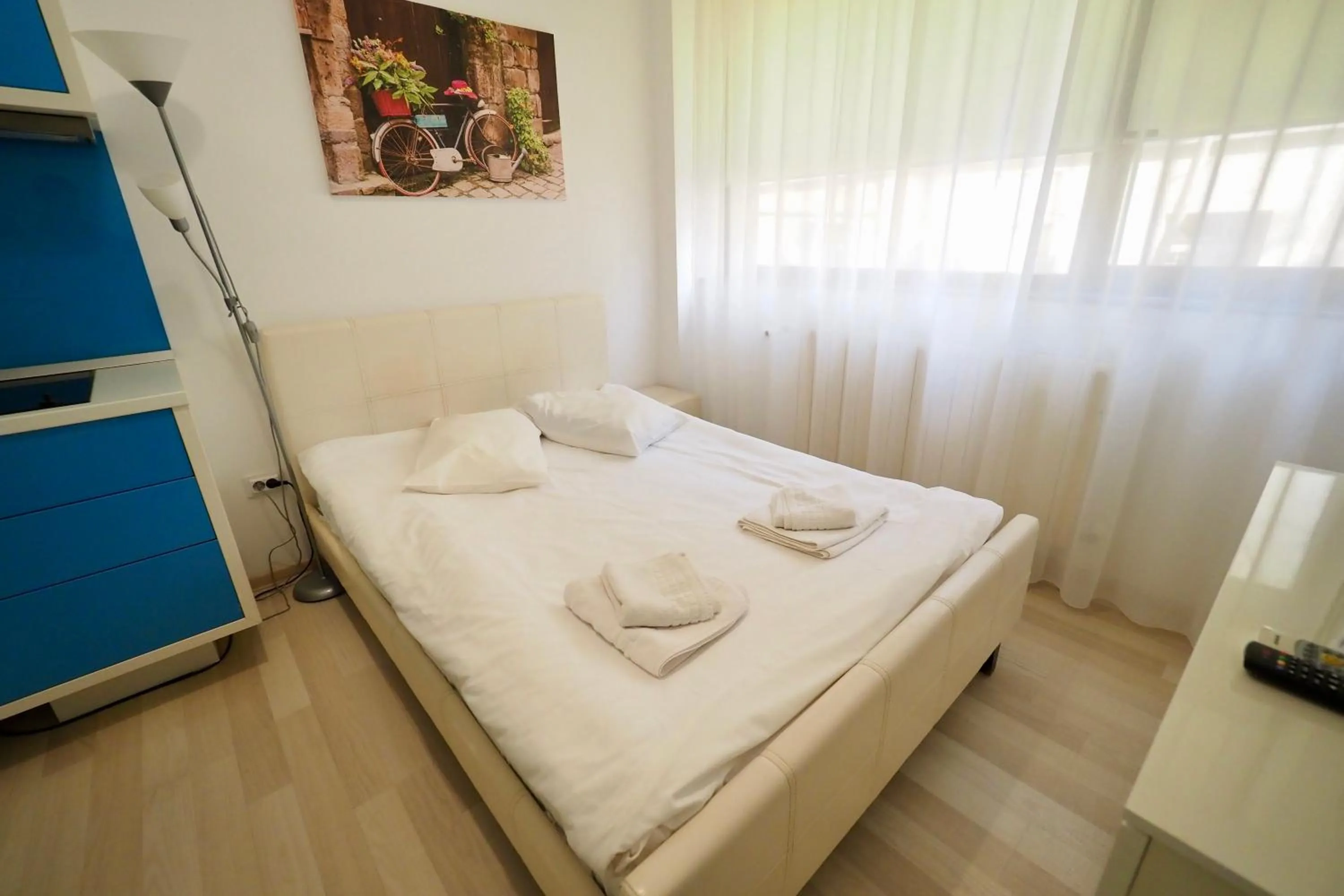 Bed in Iassium Residence Iasi