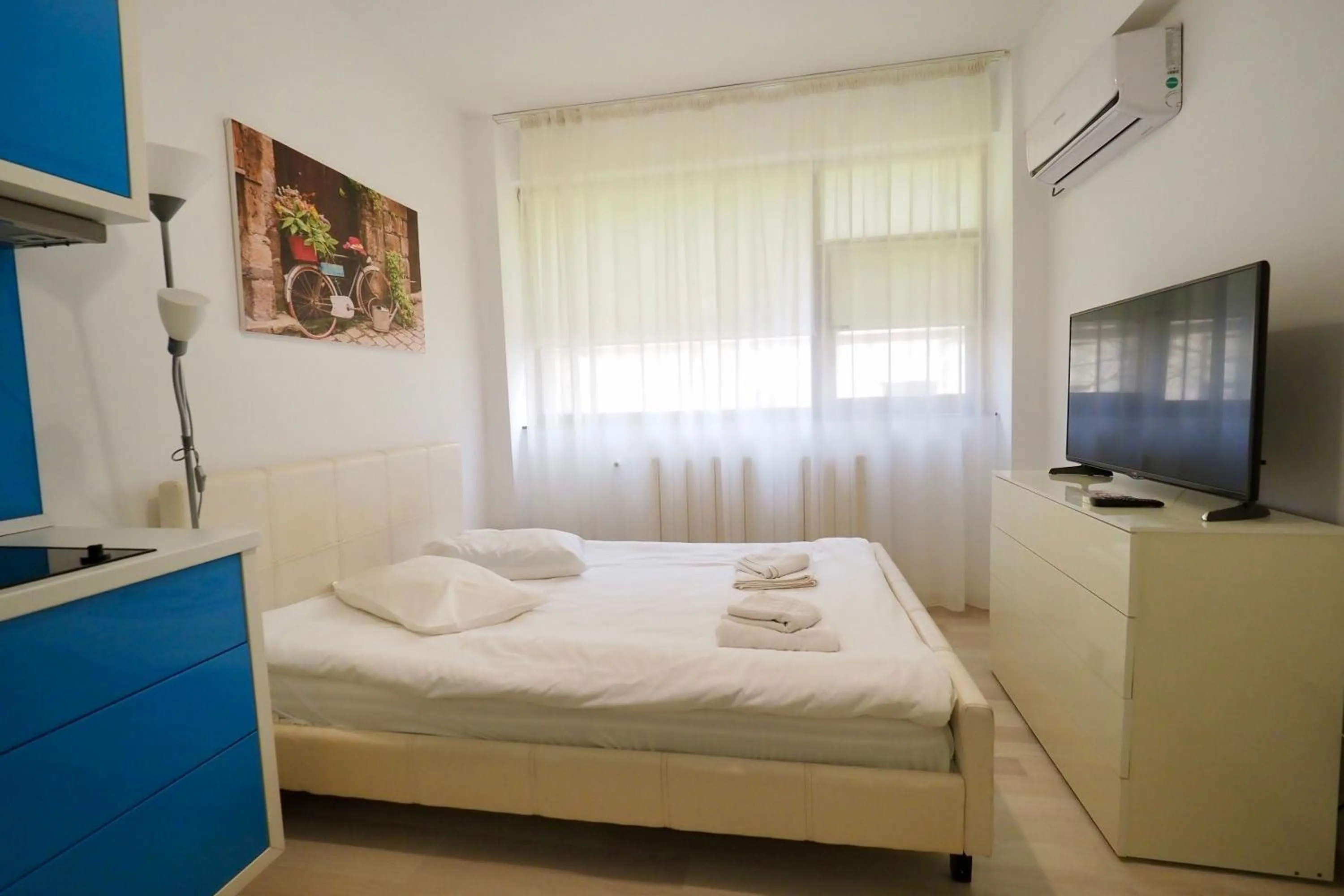 Bed in Iassium Residence Iasi