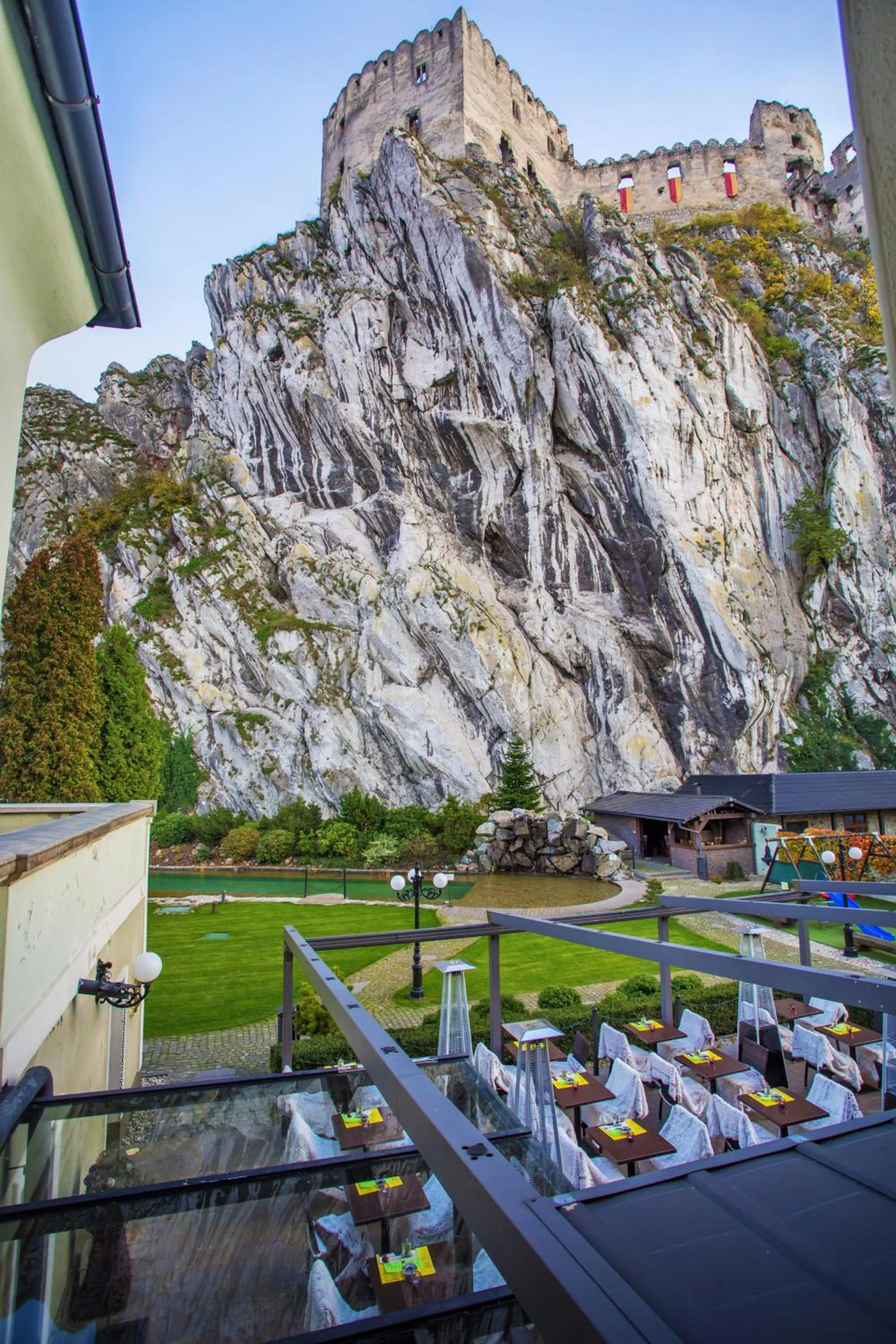 Garden view in Kúria Beckov - Penzión