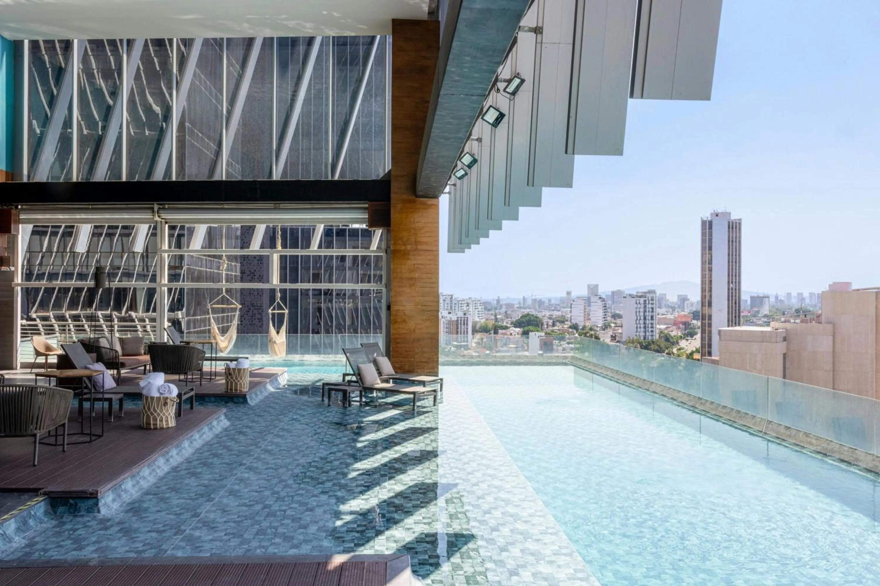 Swimming pool in AC Hotel by Marriott Guadalajara Mexico