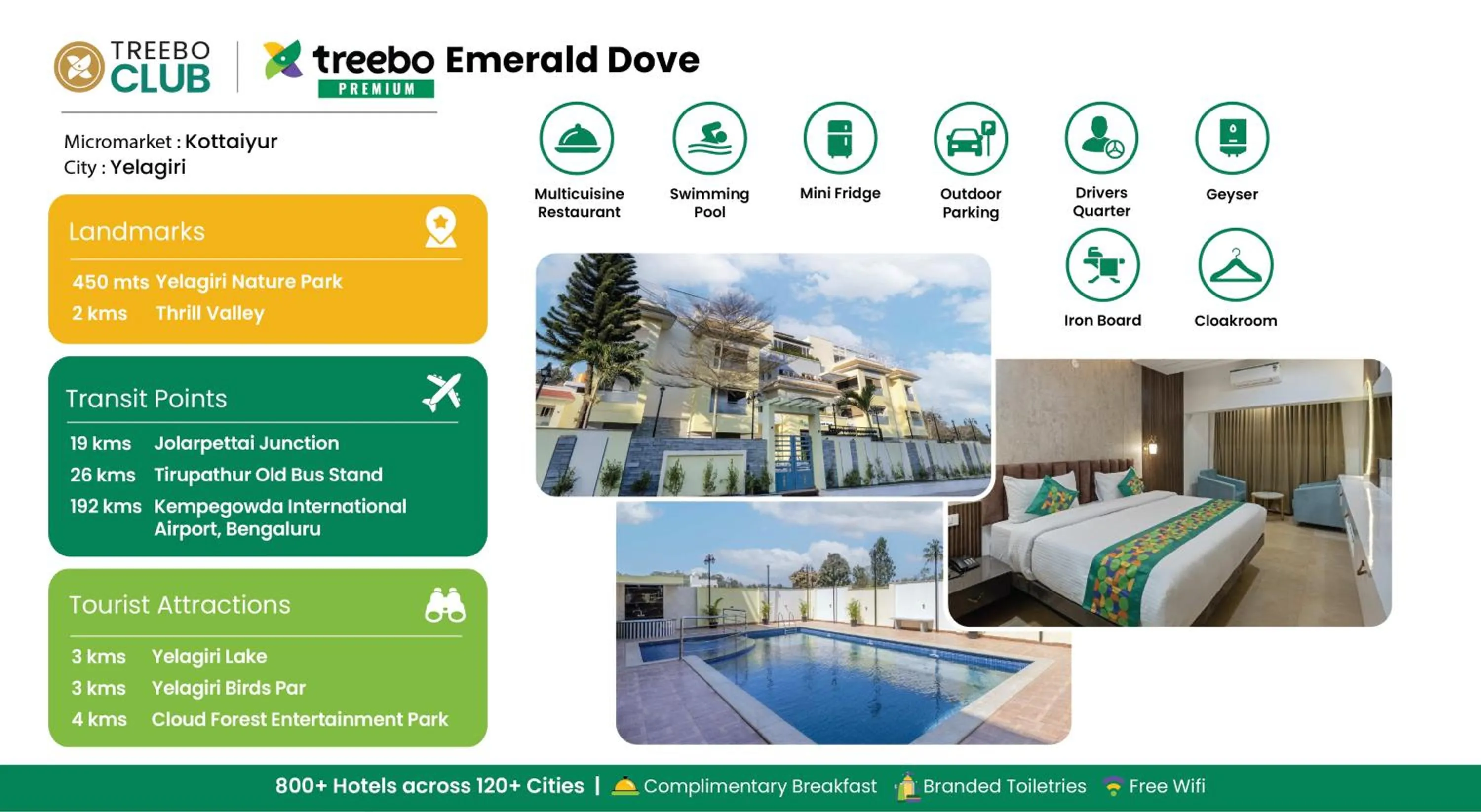 Treebo Premium Emerald Dove
