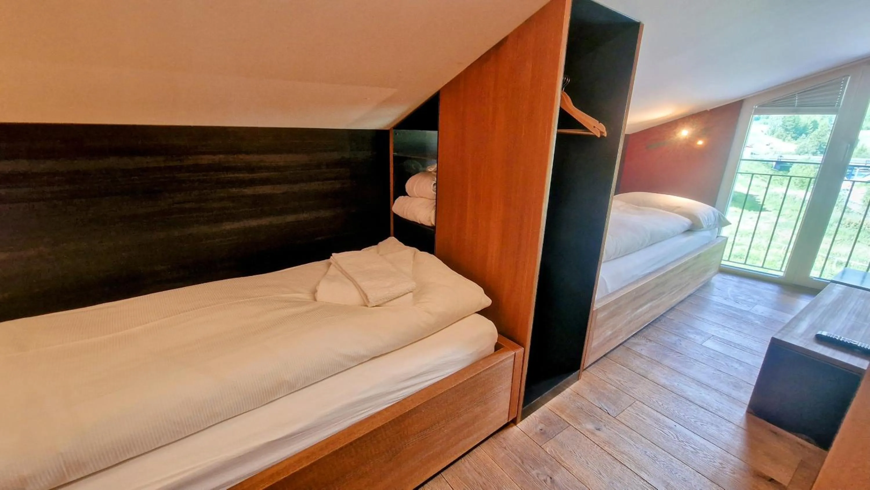 Bed in Amber Ski-in/out Hotel & Spa
