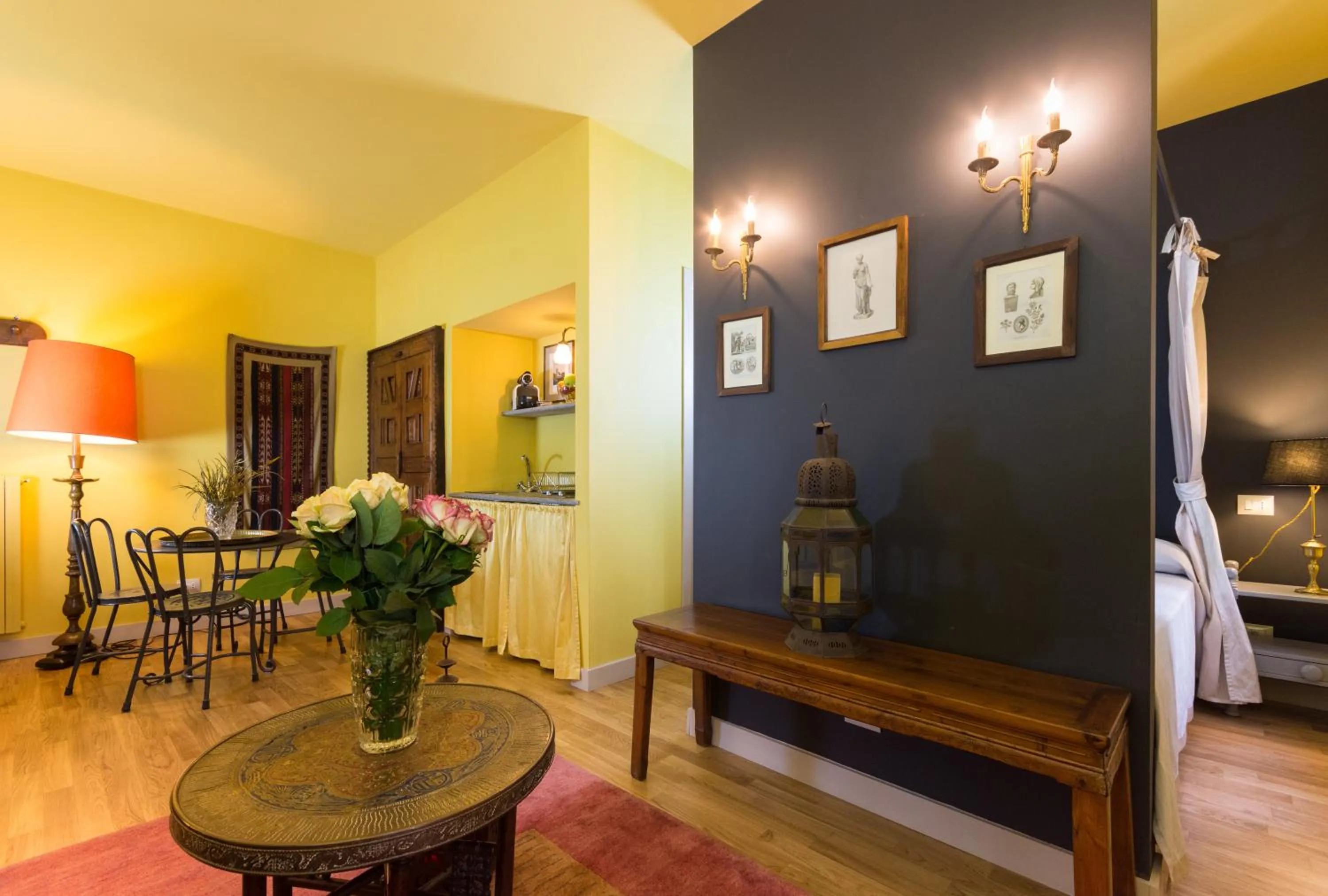 Living room in Porta Palace Apartments