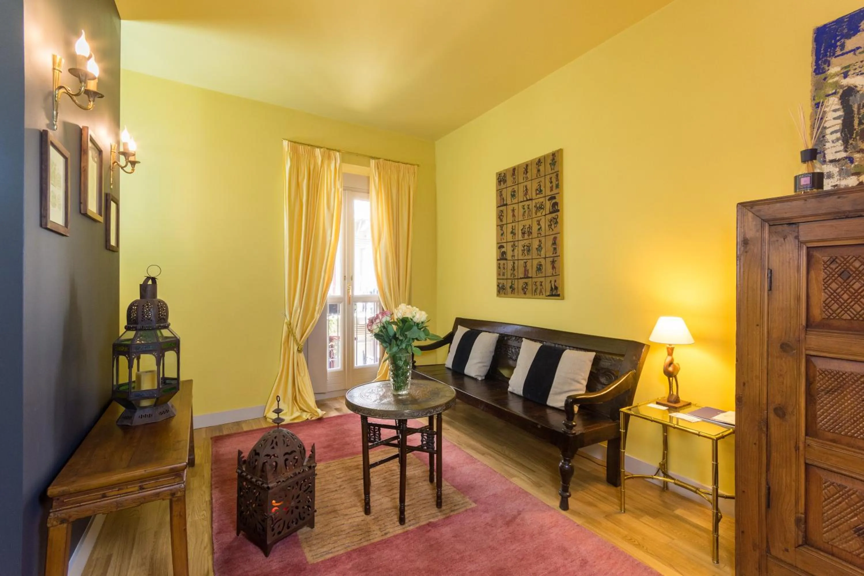 Living room in Porta Palace Apartments