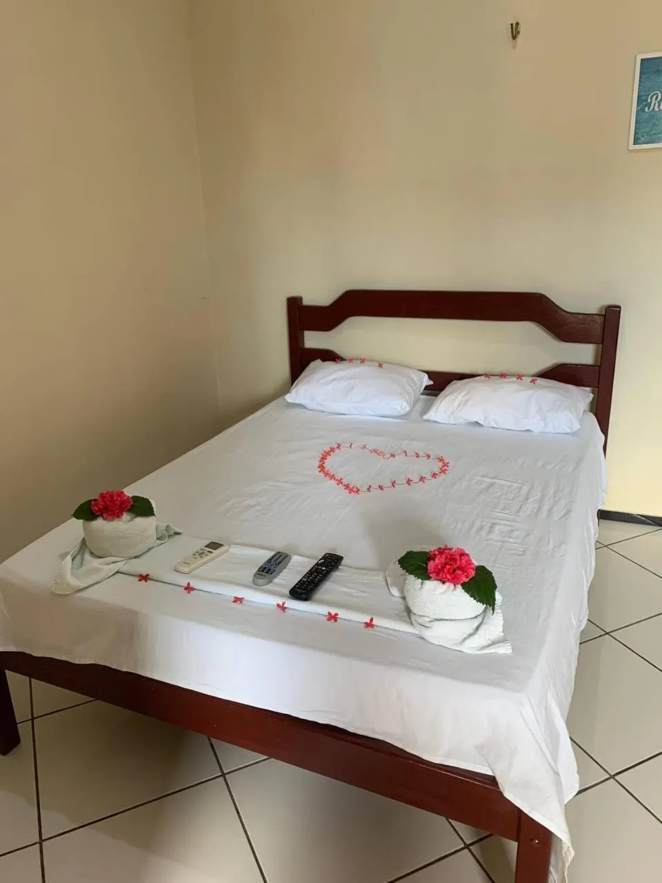 Bed in Pousada Vital