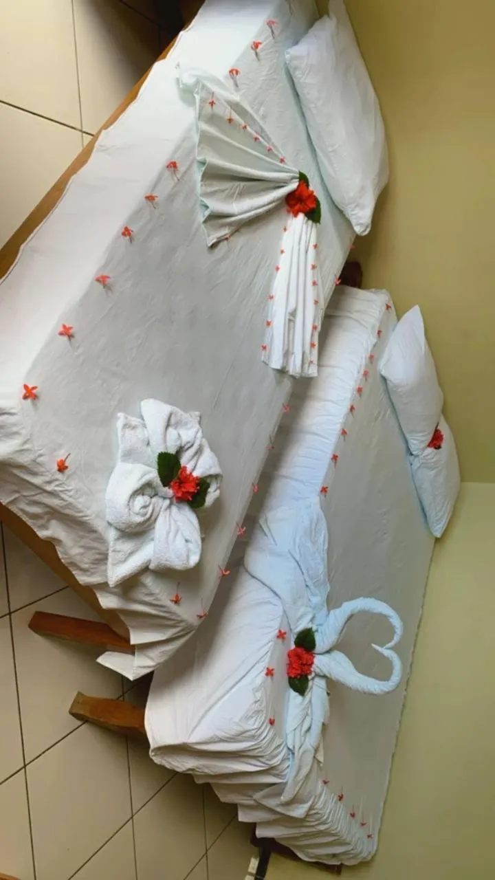 Bed in Pousada Vital