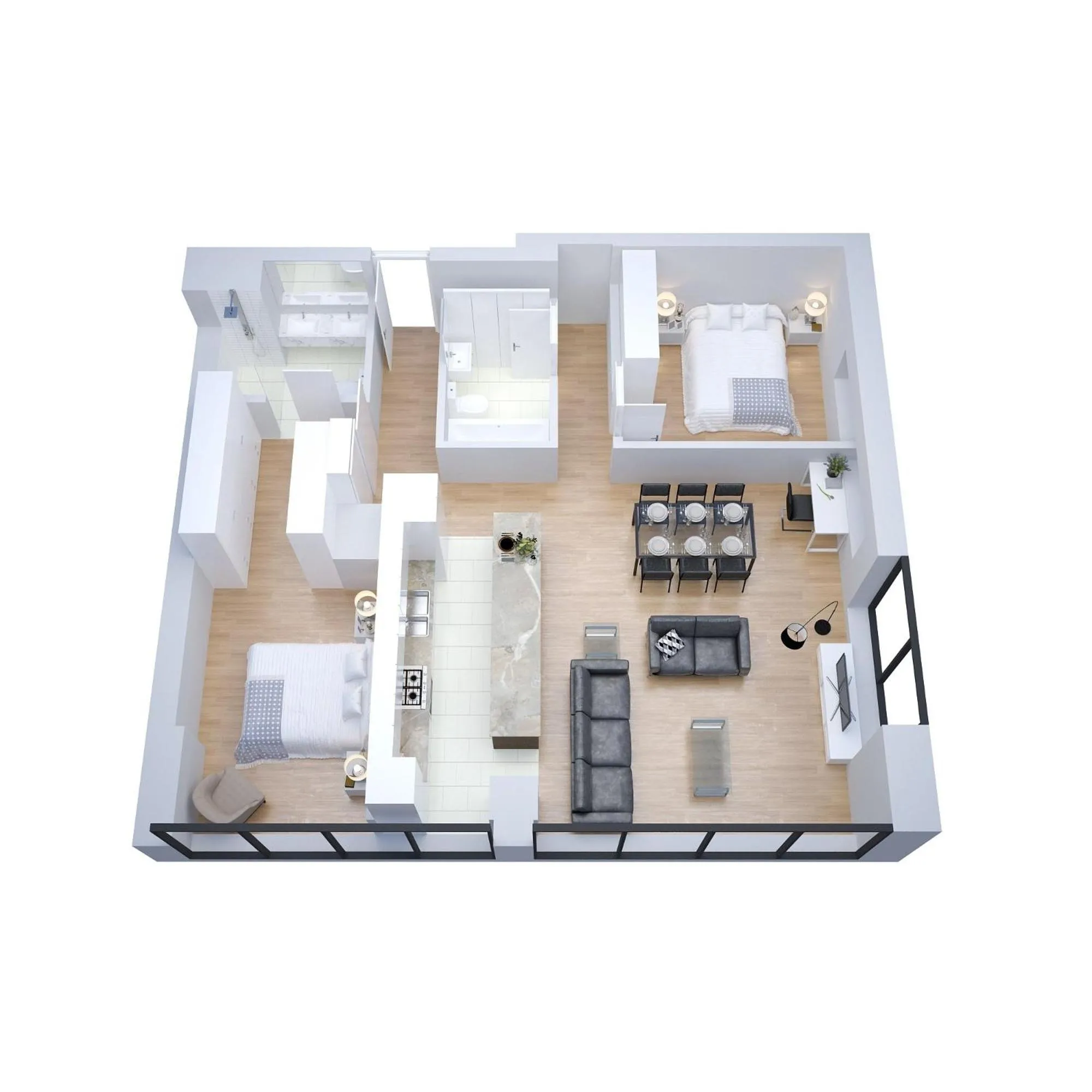 Floor plan in Corporate Keys - Freshwater Place
