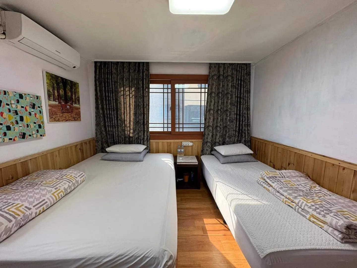 Decorative detail, Bed in Gudeok Guesthouse