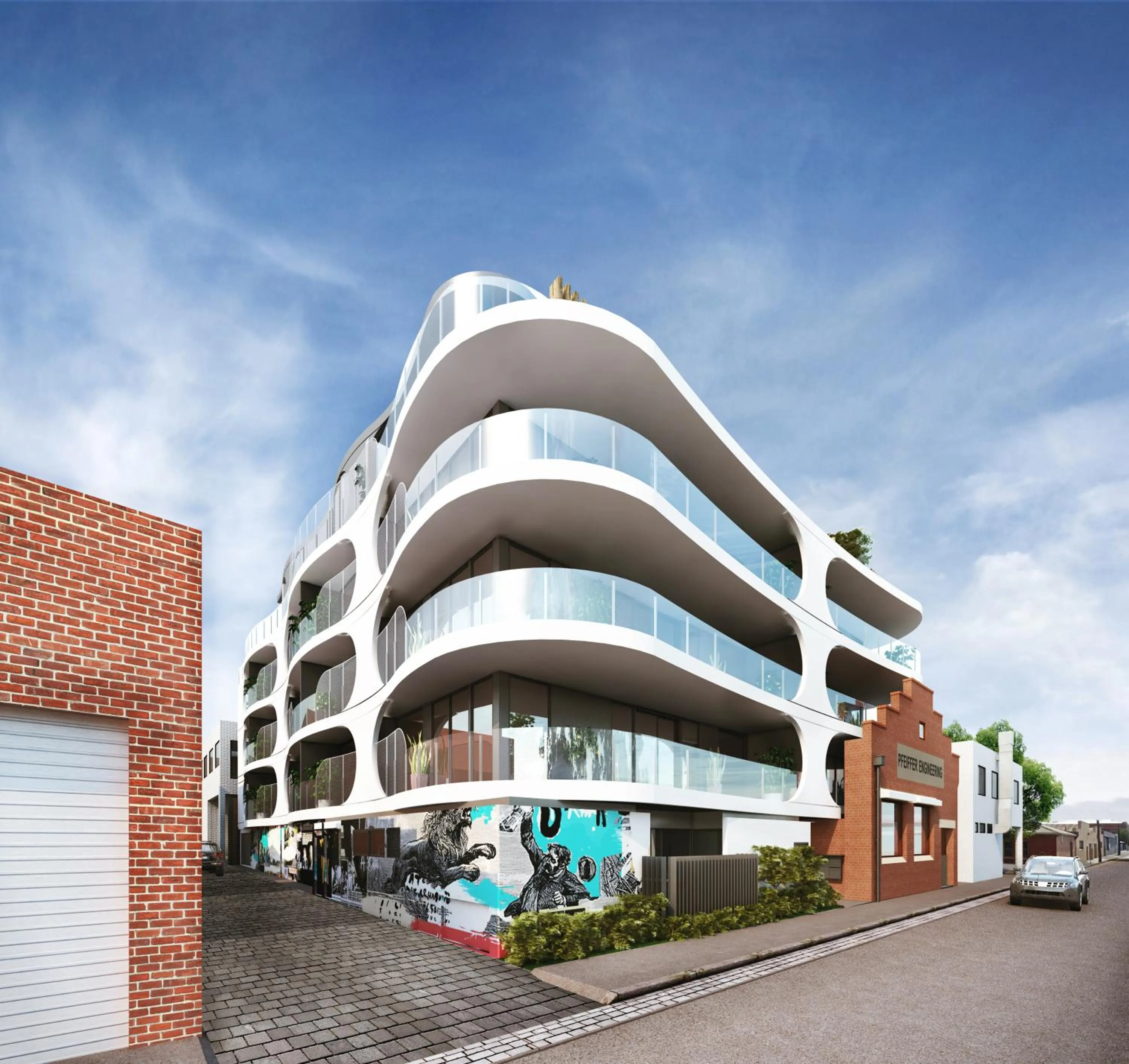 Property building in District Apartments Fitzroy