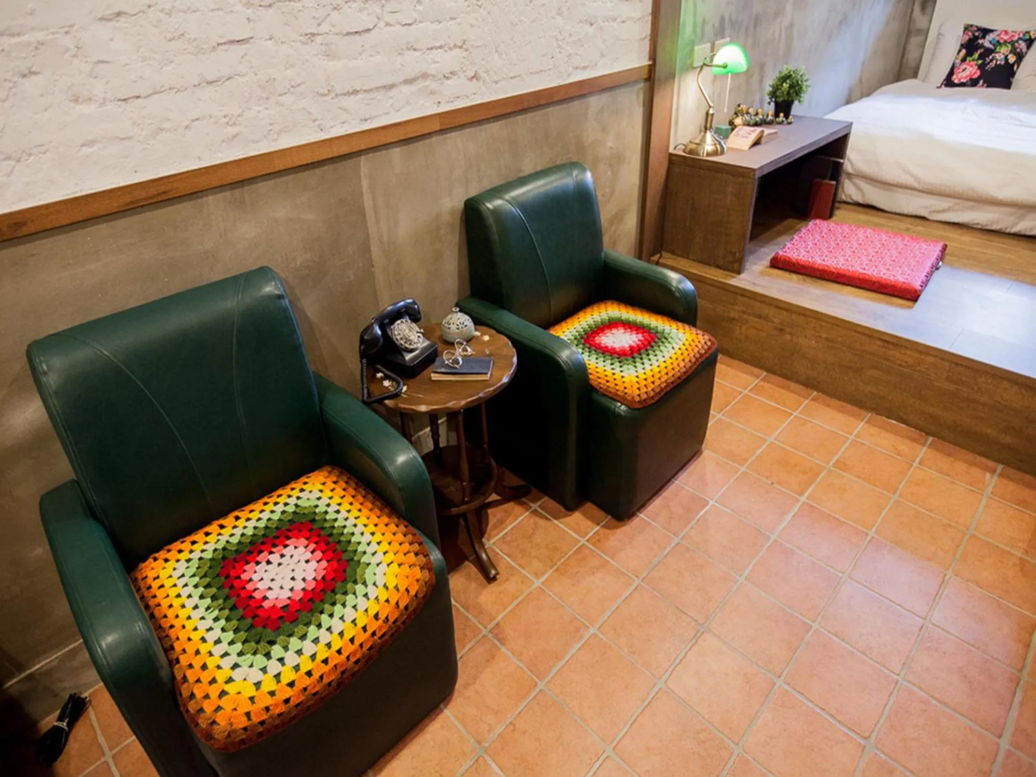 Seating area, Bed in Jian Shan Hotel