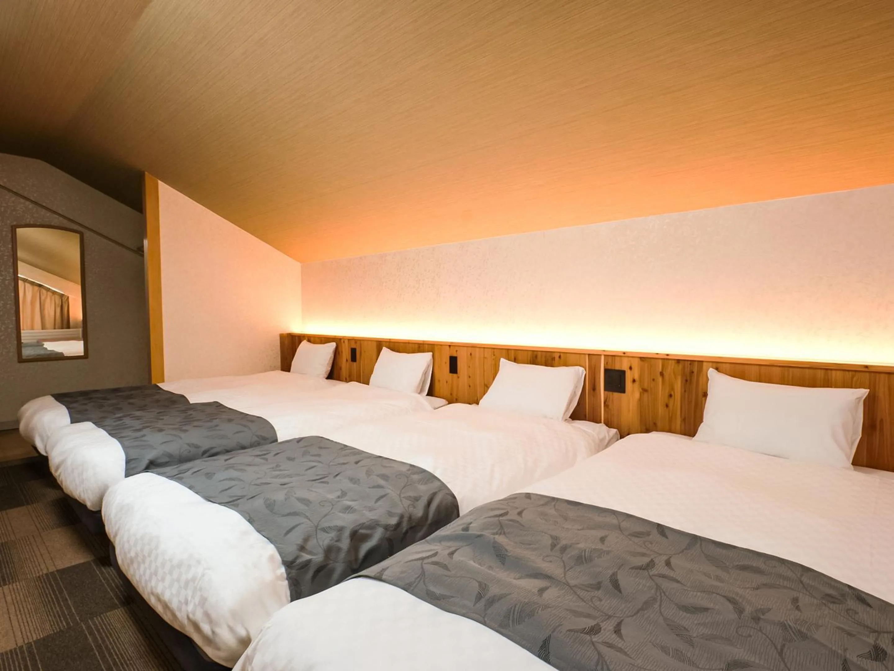 Bed in Hotel Abest Hakuba Resort