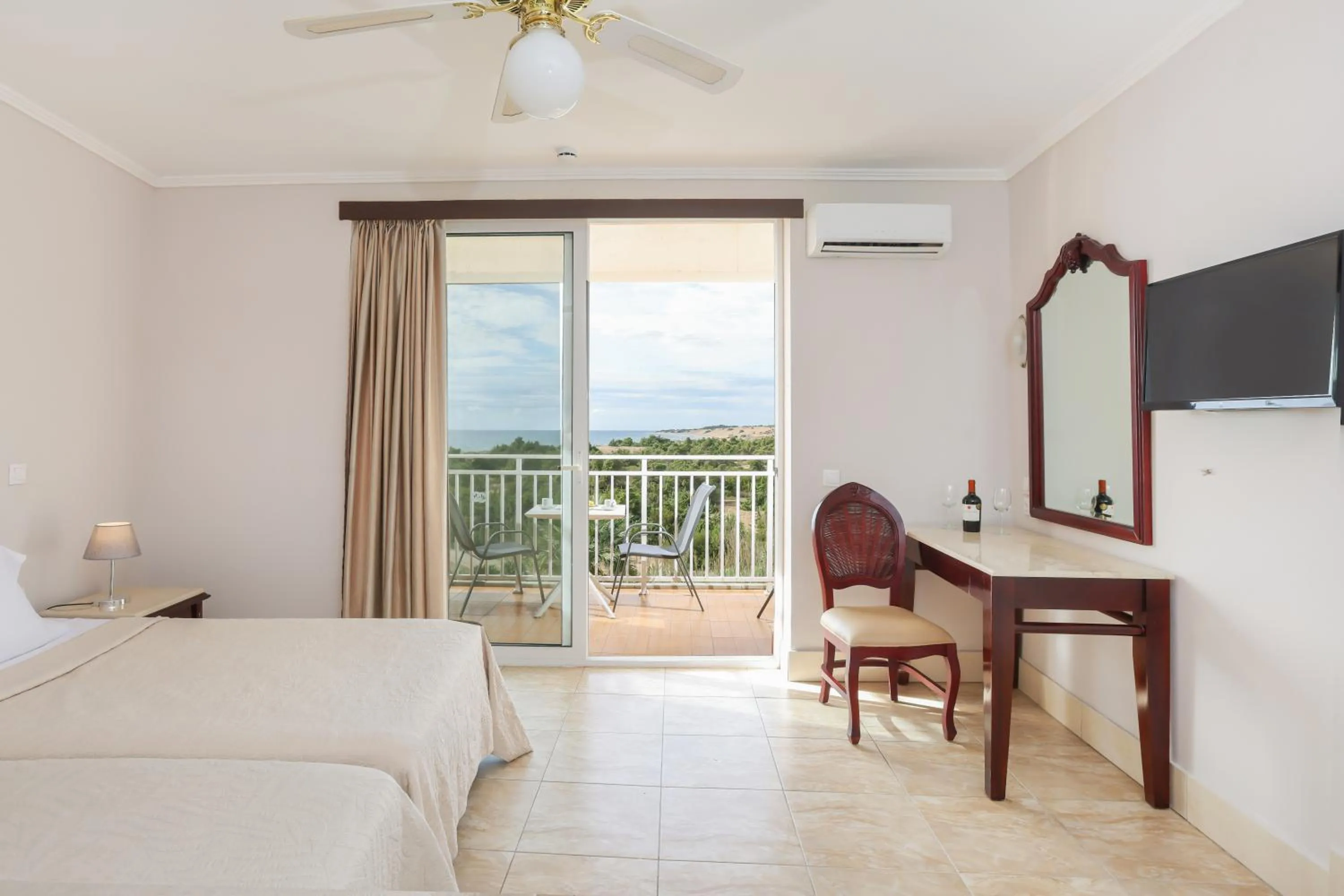 Bed in Sandy Beach Resort - Rizos Resort