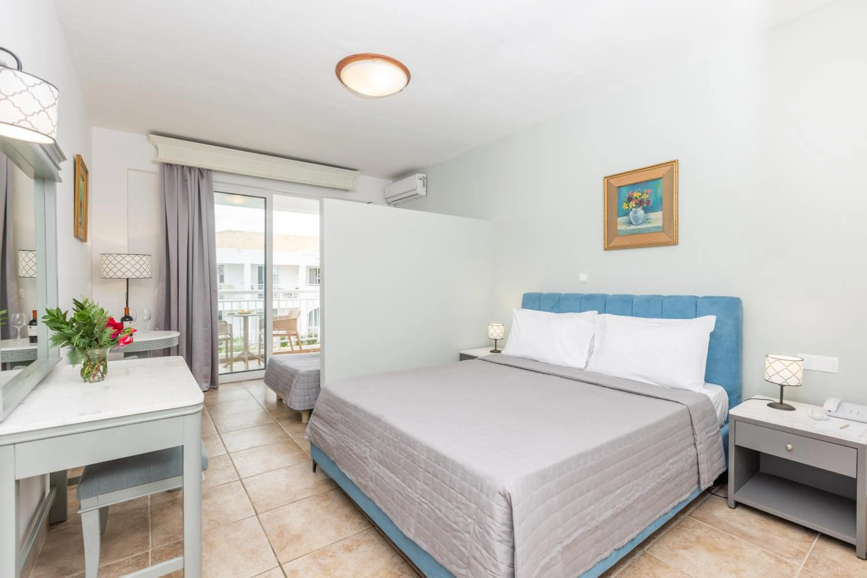 Bed in Sandy Beach Resort - Rizos Resort