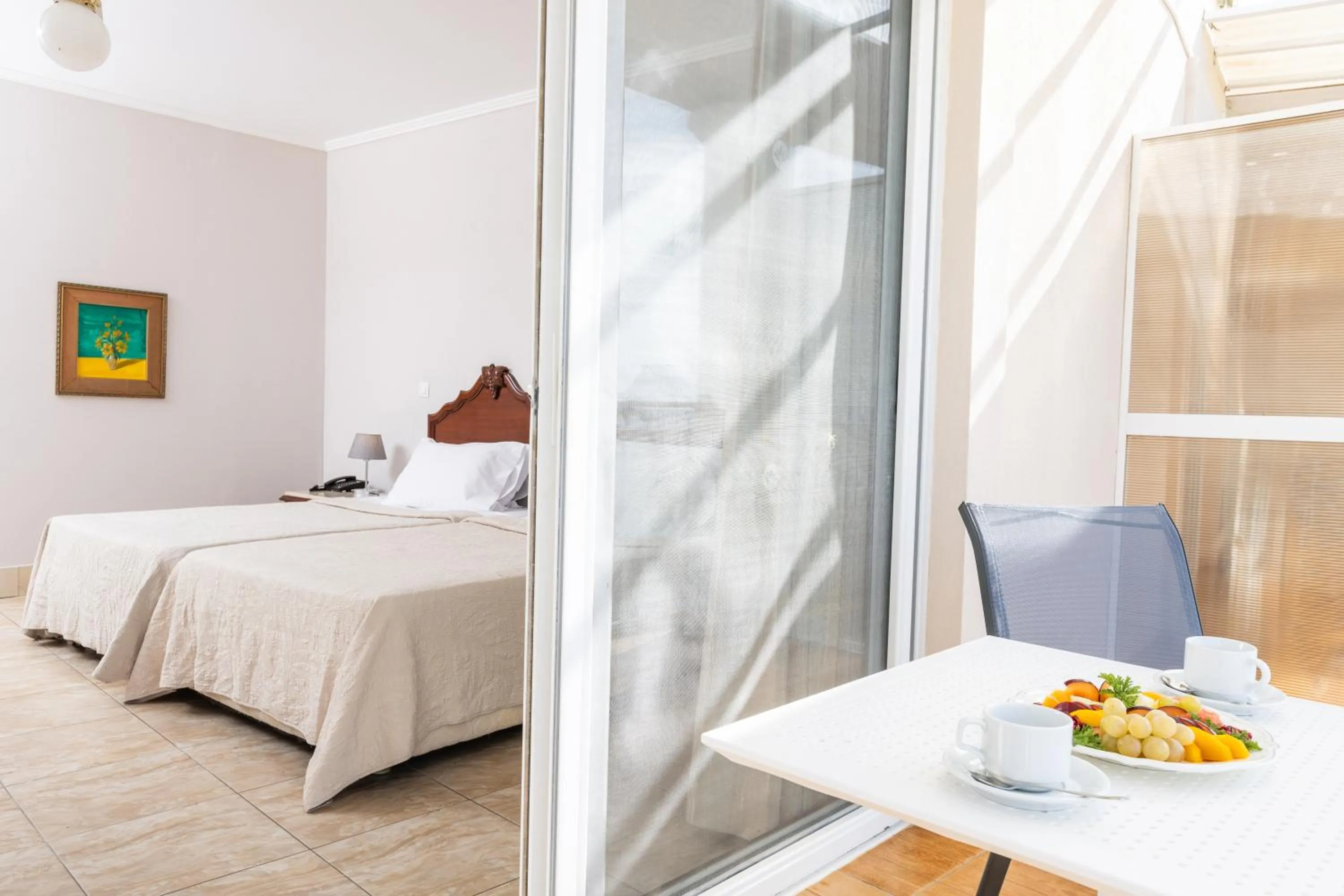 Bed in Sandy Beach Resort - Rizos Resort