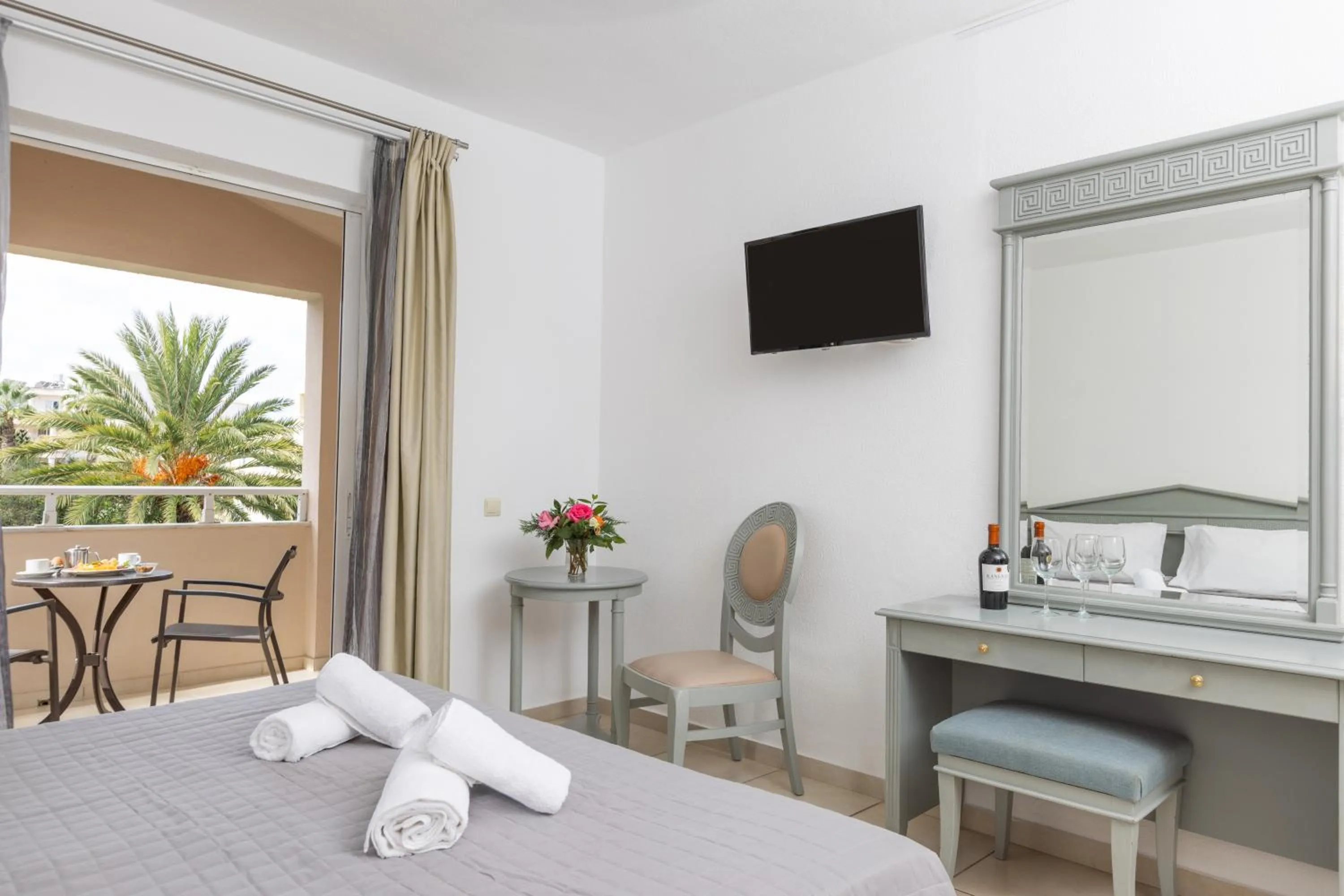 Bed in Sandy Beach Resort - Rizos Resort