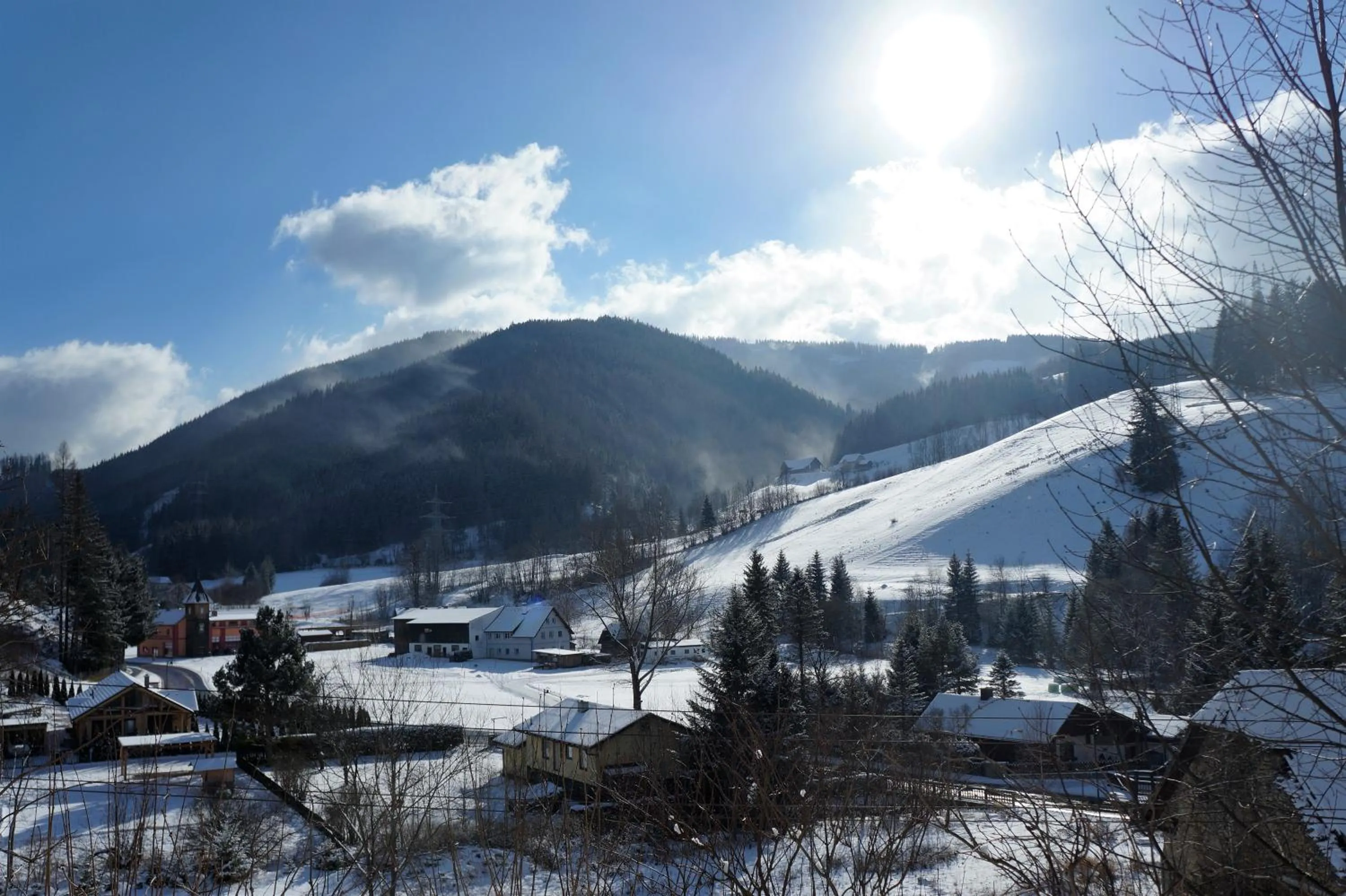 Natural landscape in Frühstückspension Gasthof Gesslbauer
