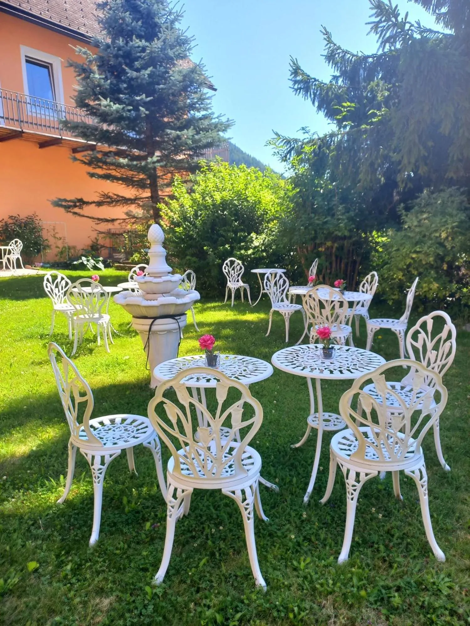 Garden in Frühstückspension Gasthof Gesslbauer