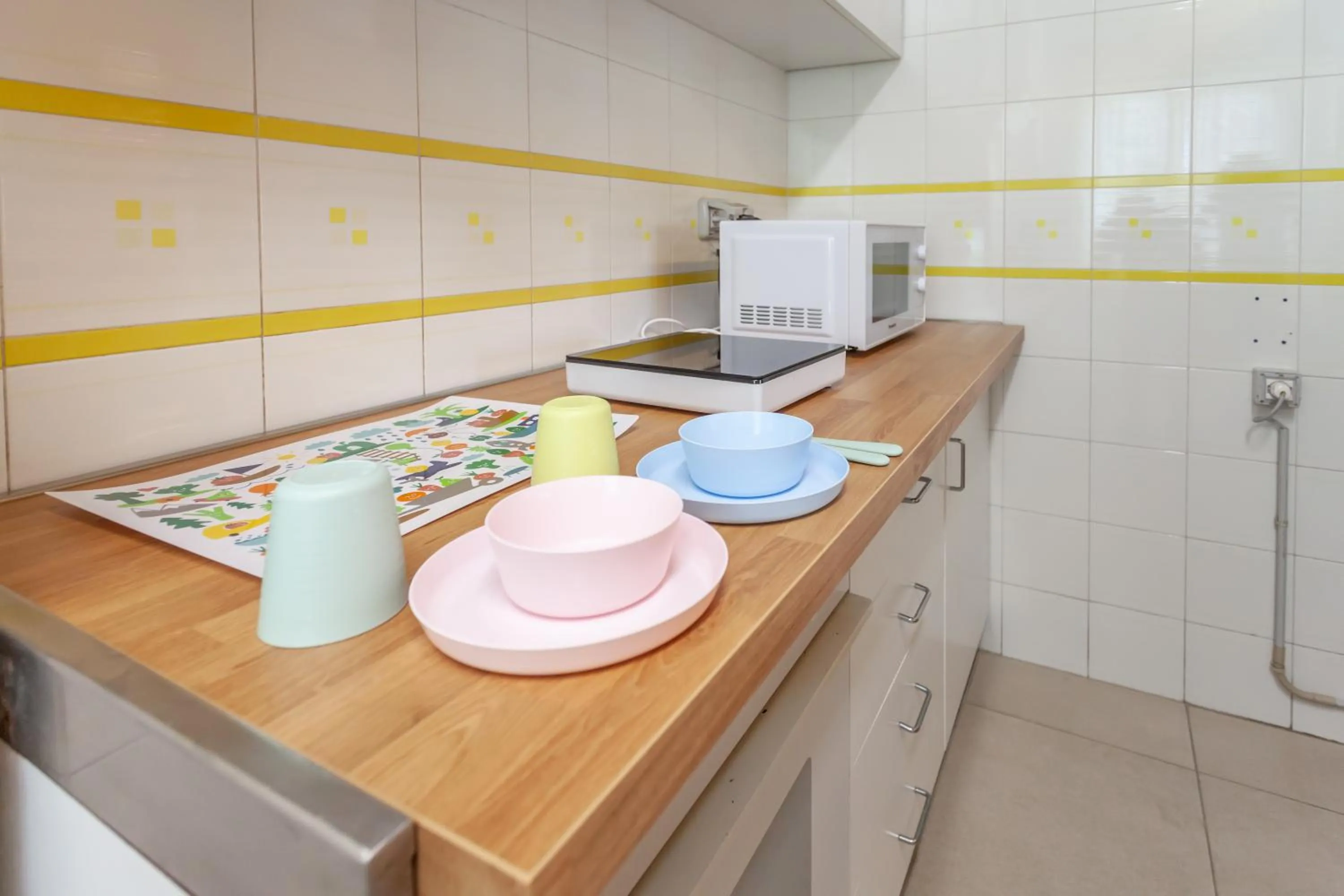 Kitchen or kitchenette in Hotel Oceanic