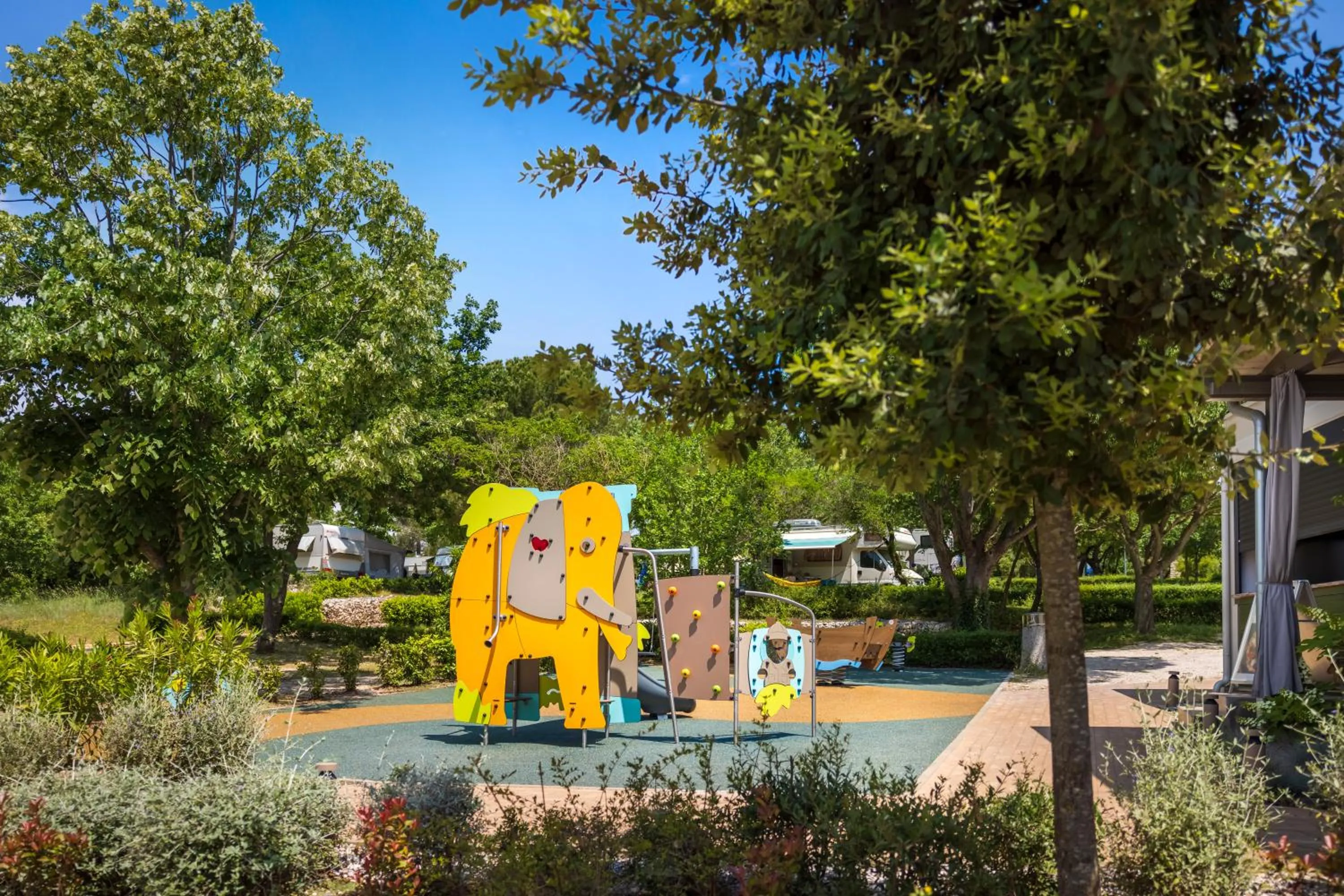 Children play ground in Maistra Camping Veštar Mobile homes