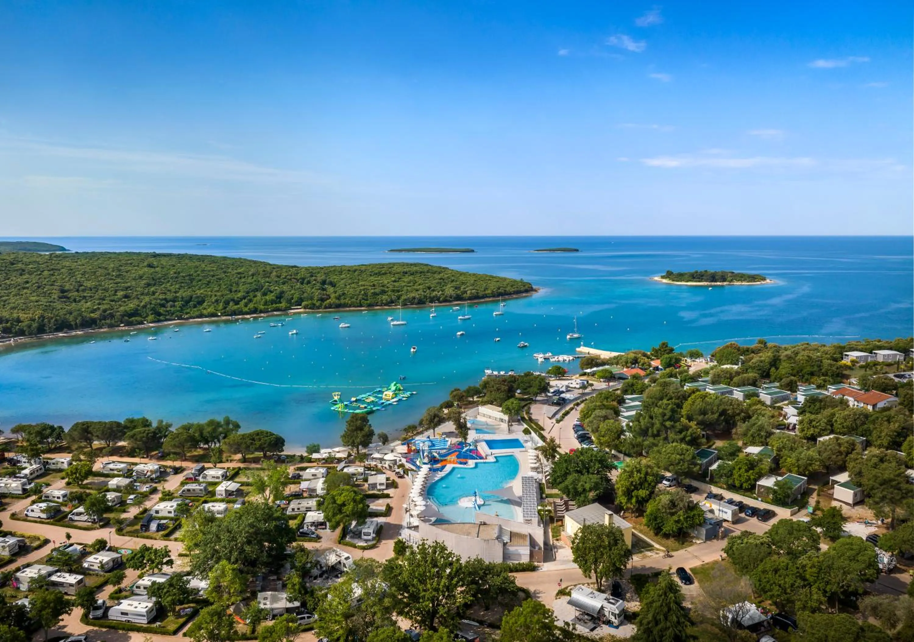 Bird's eye view in Maistra Camping Veštar Mobile homes