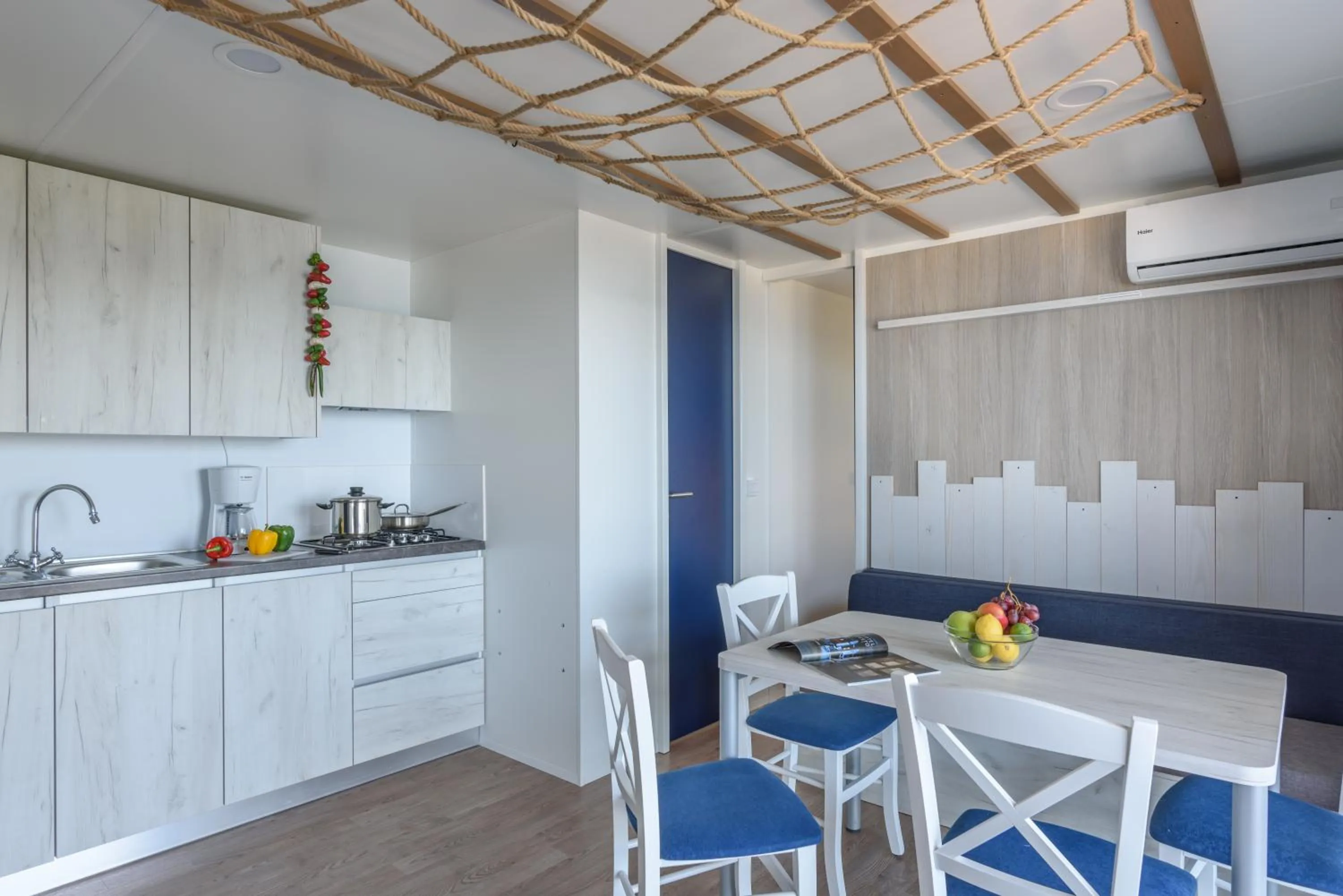 Kitchen or kitchenette in Maistra Camping Veštar Mobile homes