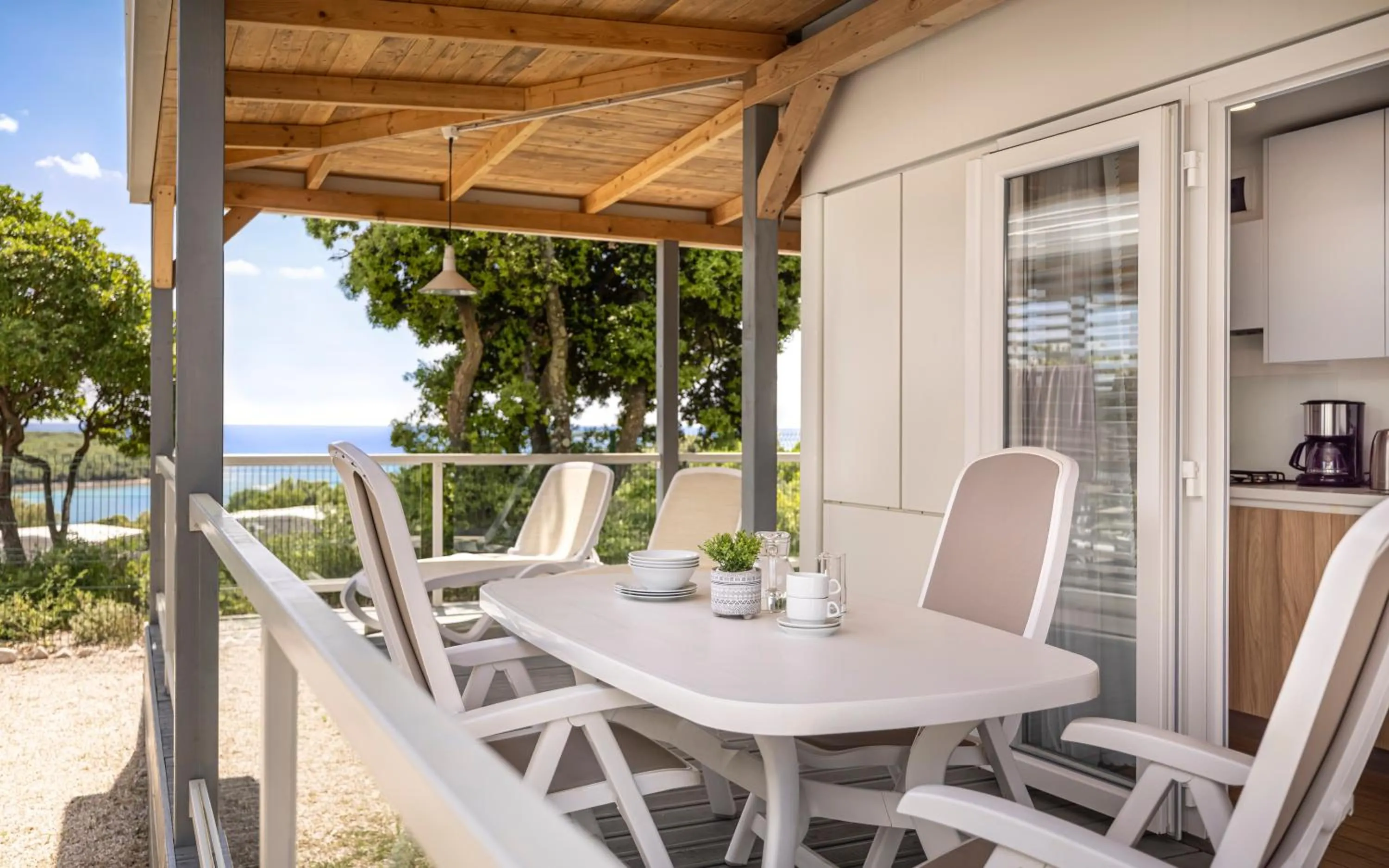 Patio in Maistra Camping Veštar Mobile homes