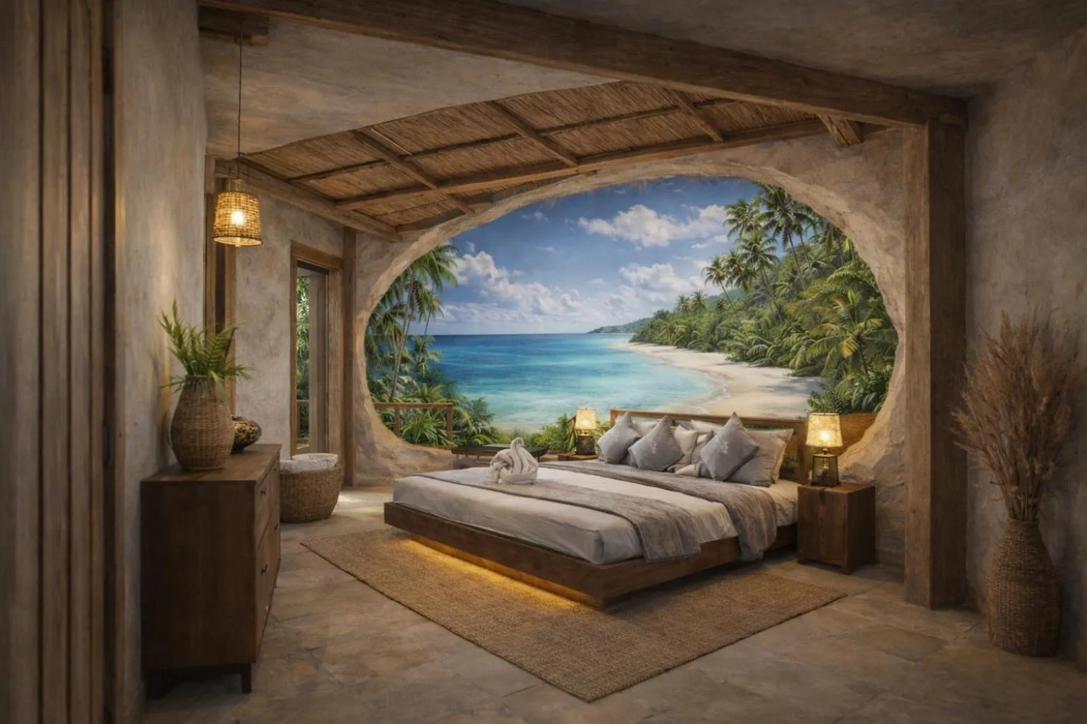 Bed in Kaleydo Villas