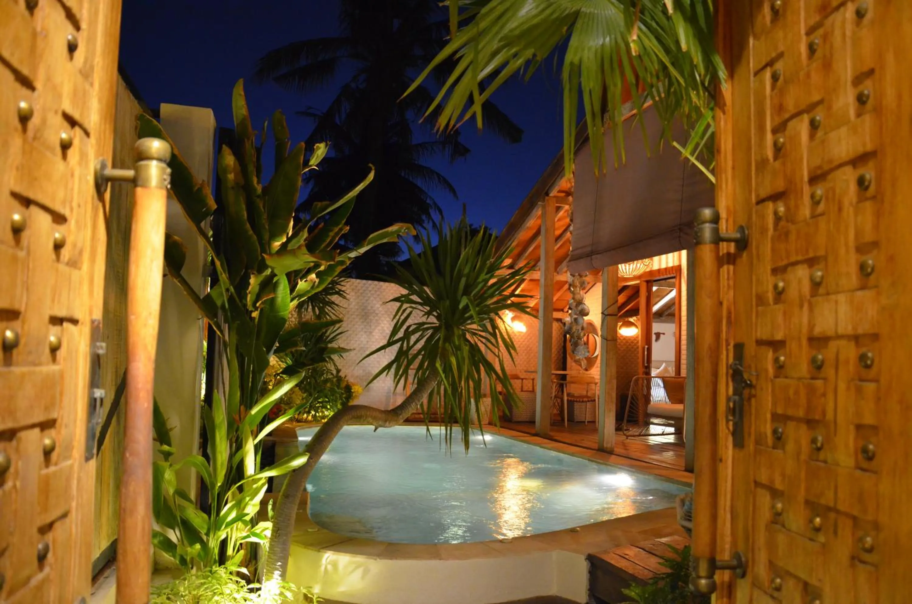 Garden view in Kaleydo Villas