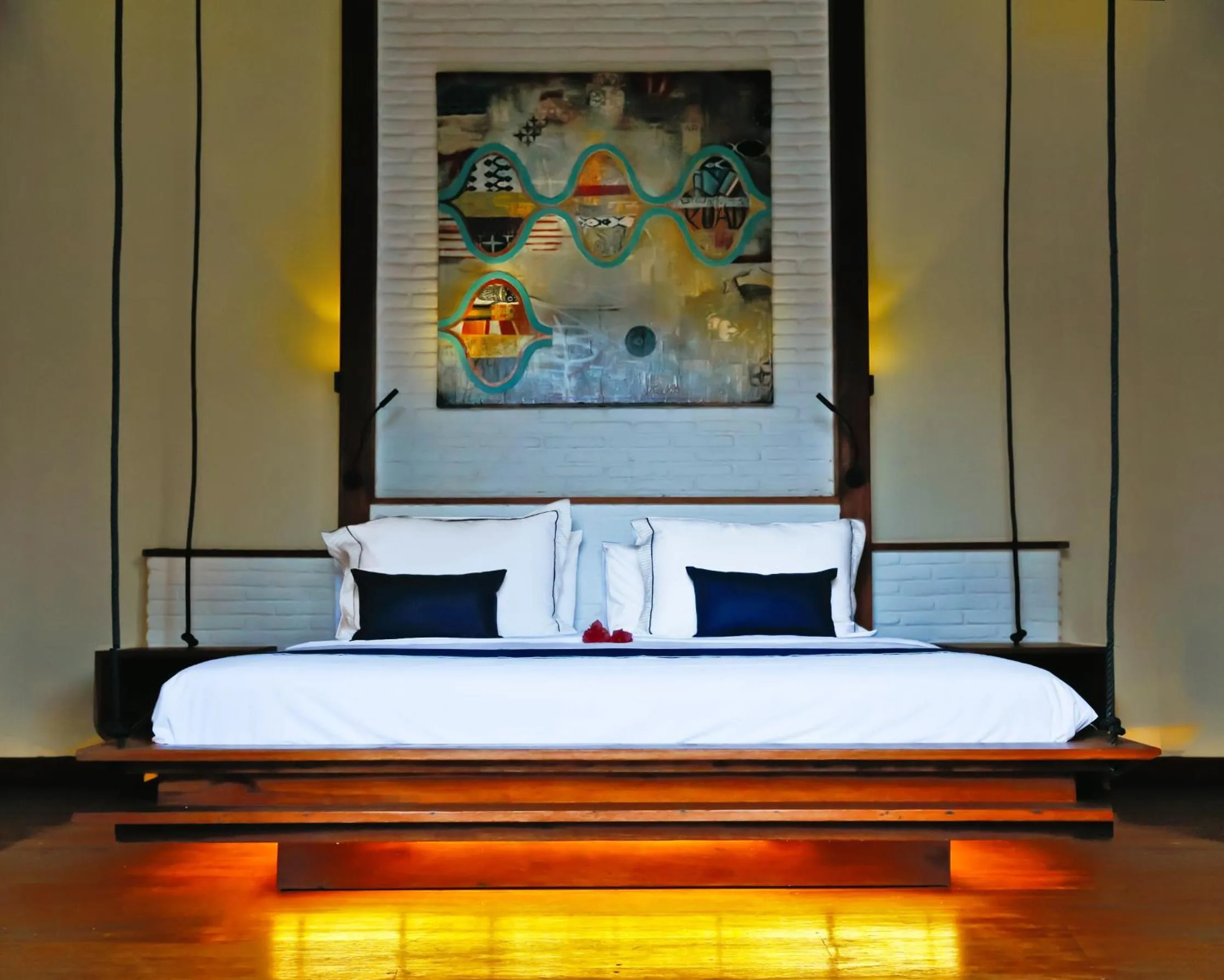 Photo of the whole room, Bed in Kaleydo Villas