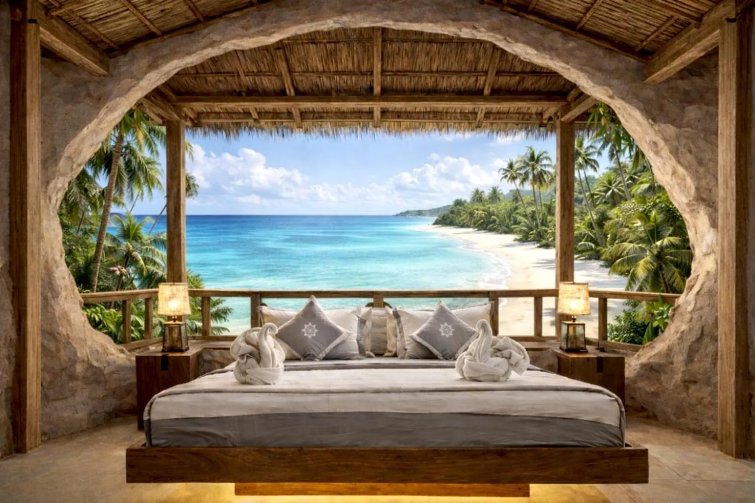 Bed in Kaleydo Villas