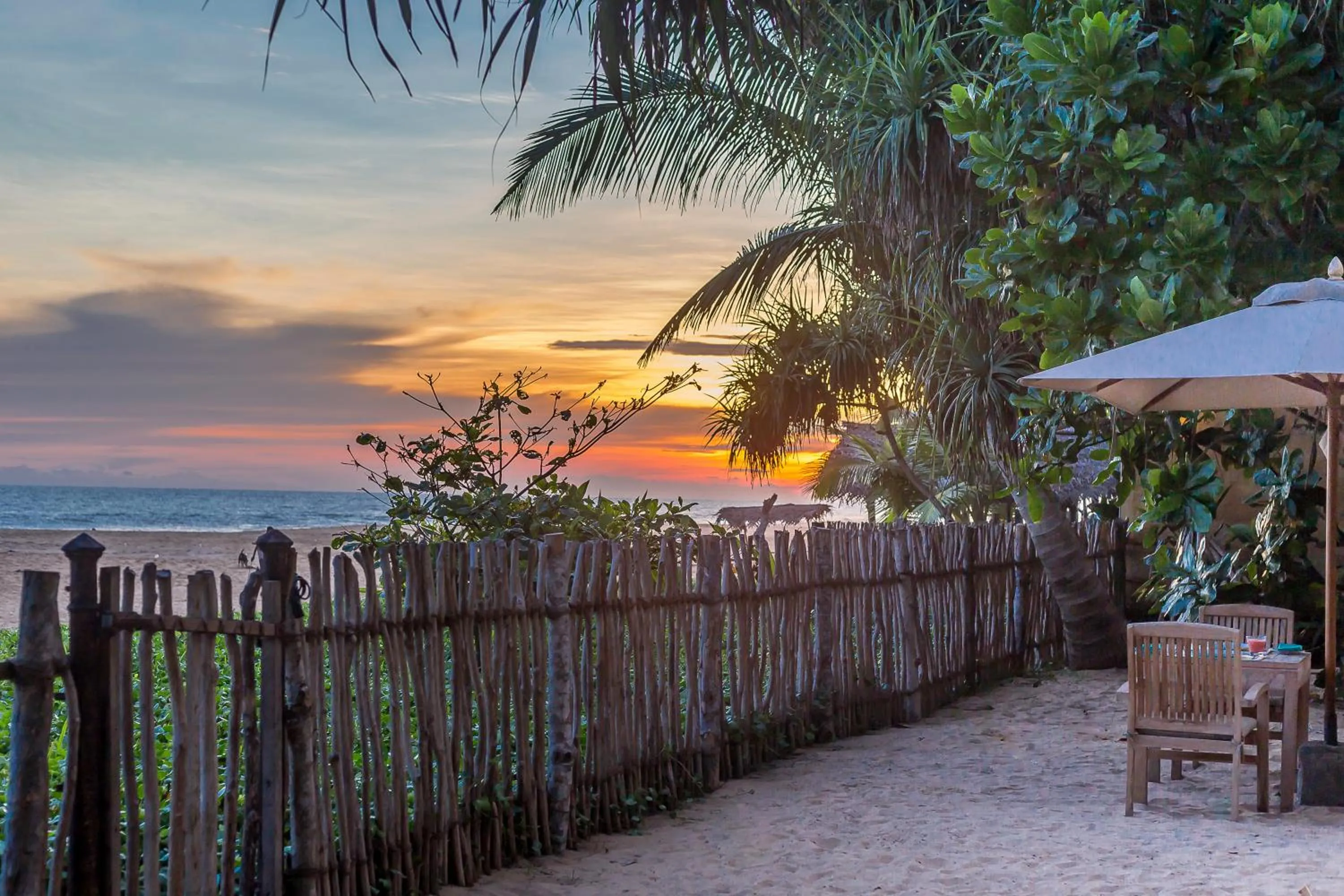 Sunset in Villa Saffron Hikkaduwa