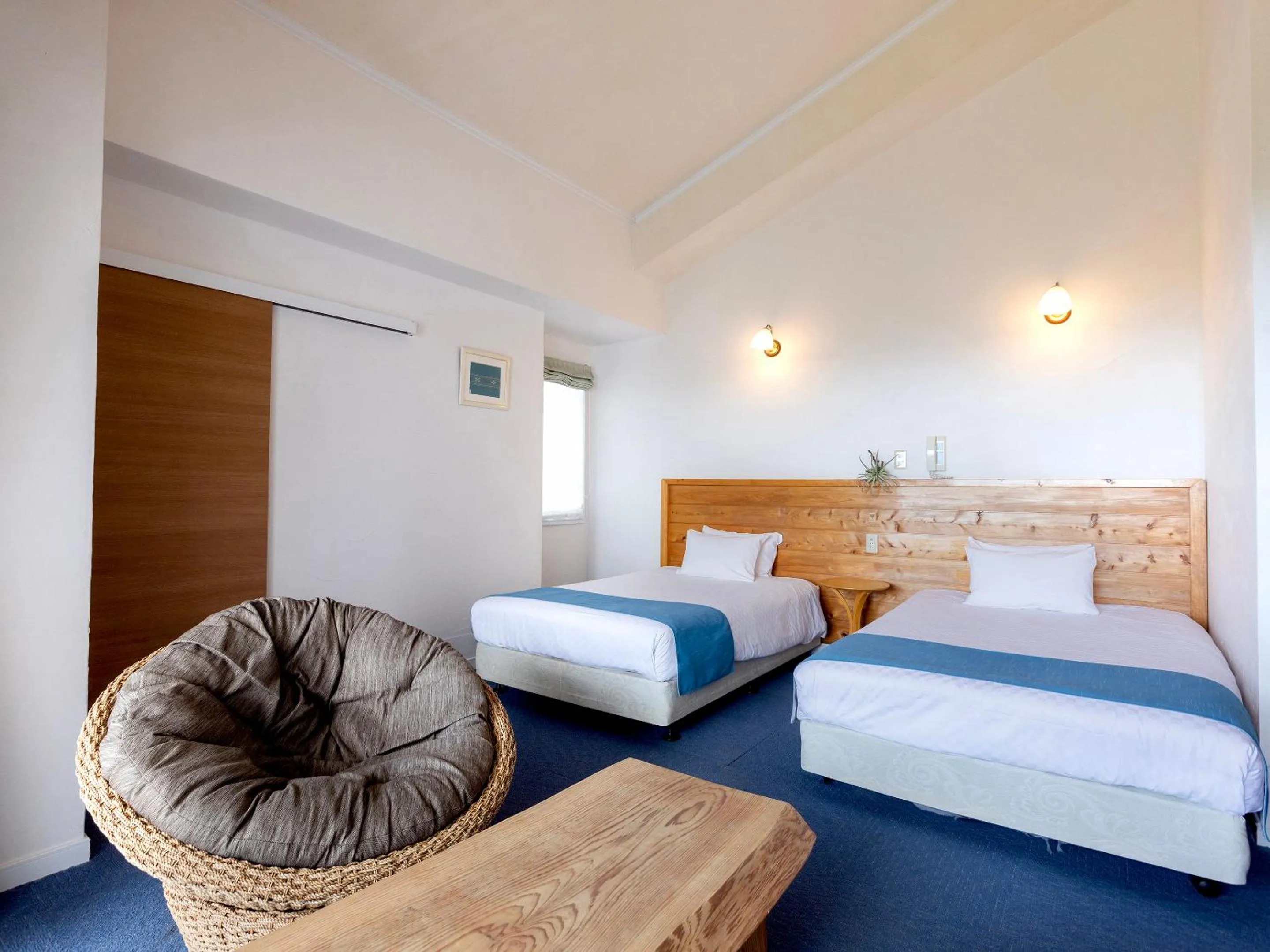 Photo of the whole room, Bed in Hoshi No Terrace Motobu Yamazato