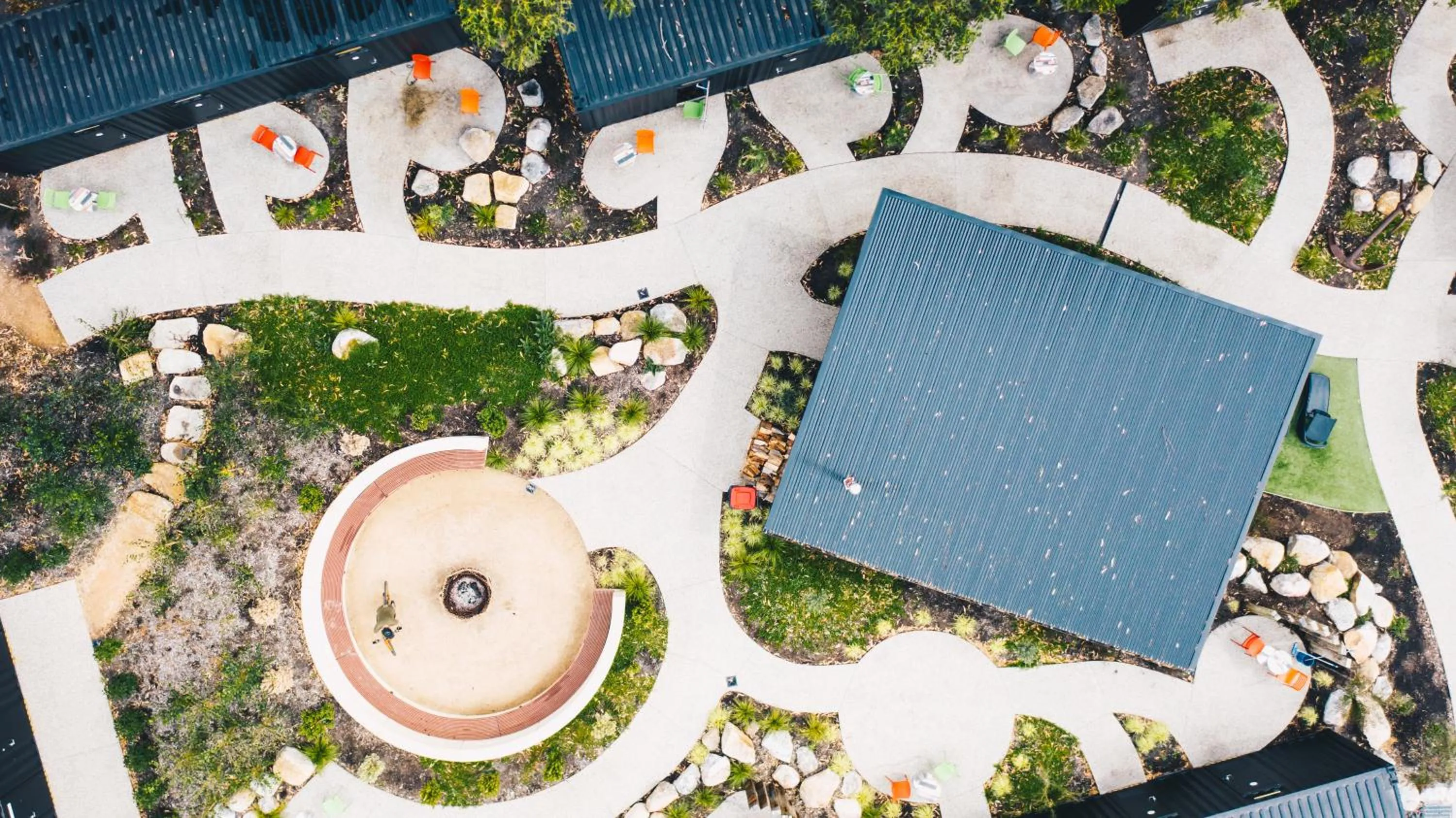 Bird's eye view in BIG4 Tassie Getaway Parks St Helens