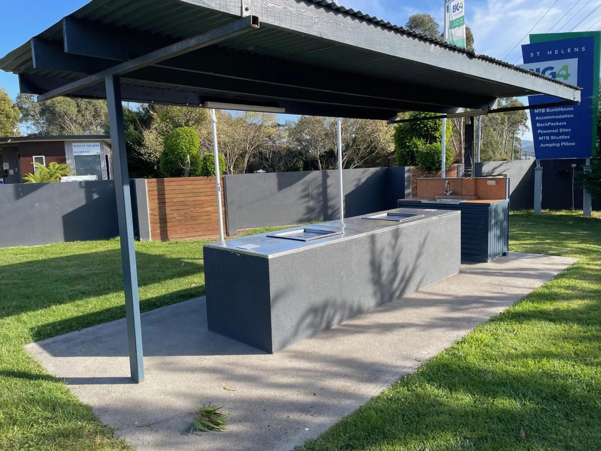 BBQ facilities in BIG4 Tassie Getaway Parks St Helens