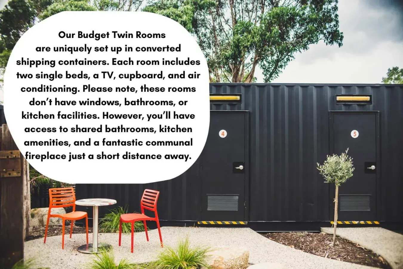 Twin Room with Shared Bathroom in BIG4 Tassie Getaway Parks St Helens Twin Room with Shared Bathroom in BIG4 Tassie Getaway Parks St Helens