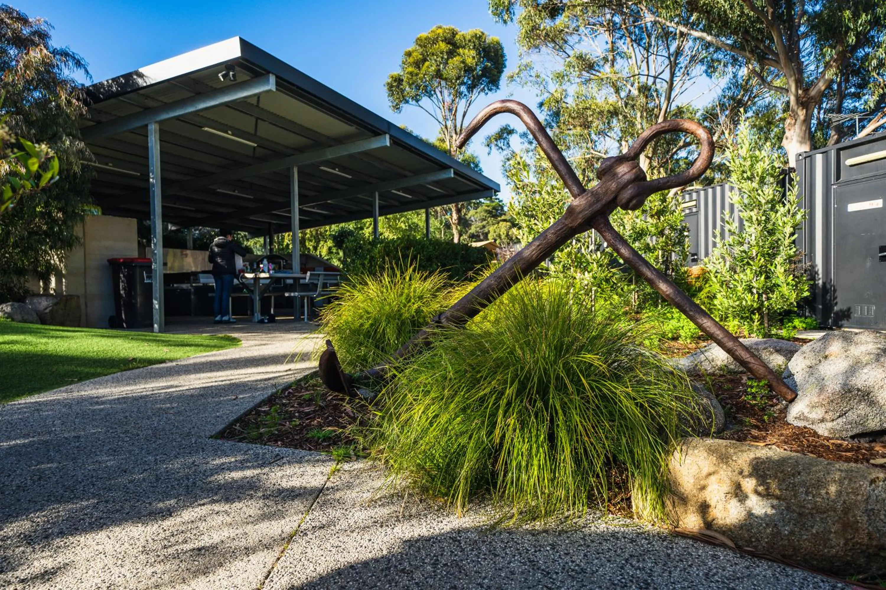 Communal kitchen in BIG4 Tassie Getaway Parks St Helens