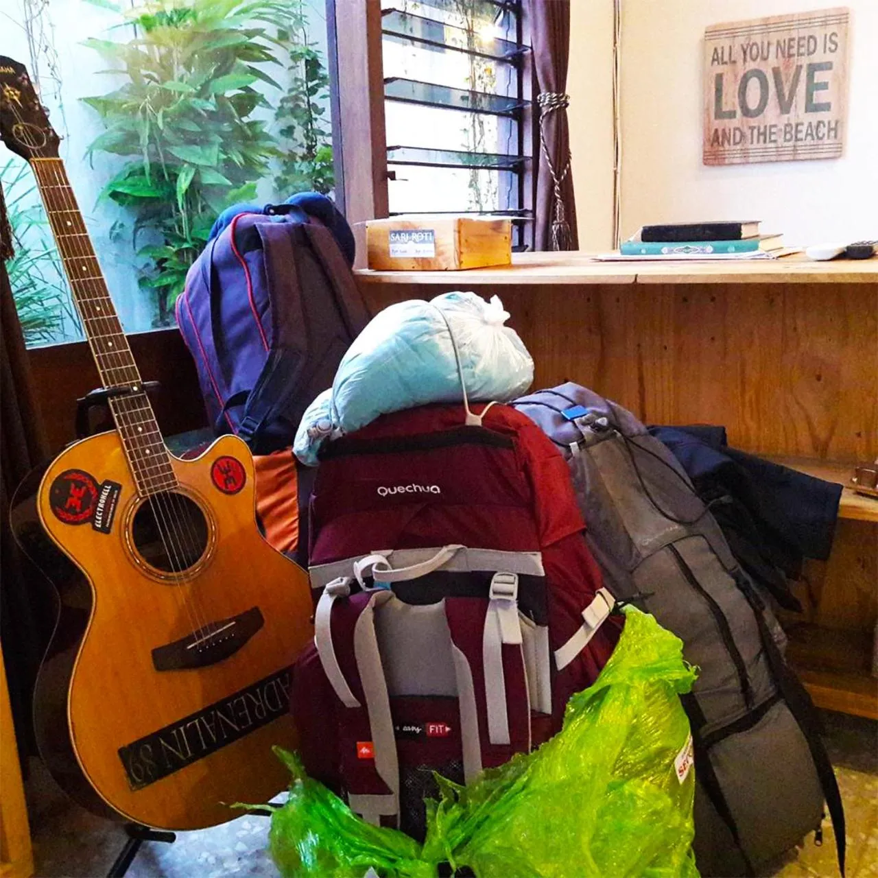 Living room in Rumah Roso Homestay