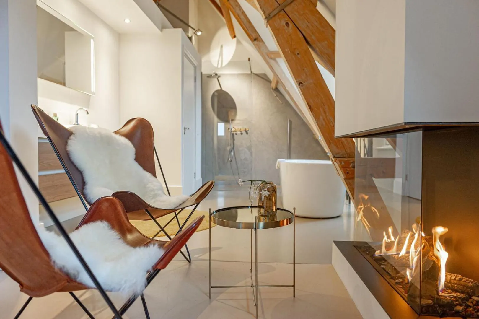 Seating area in Bossche Suites Stationsweg