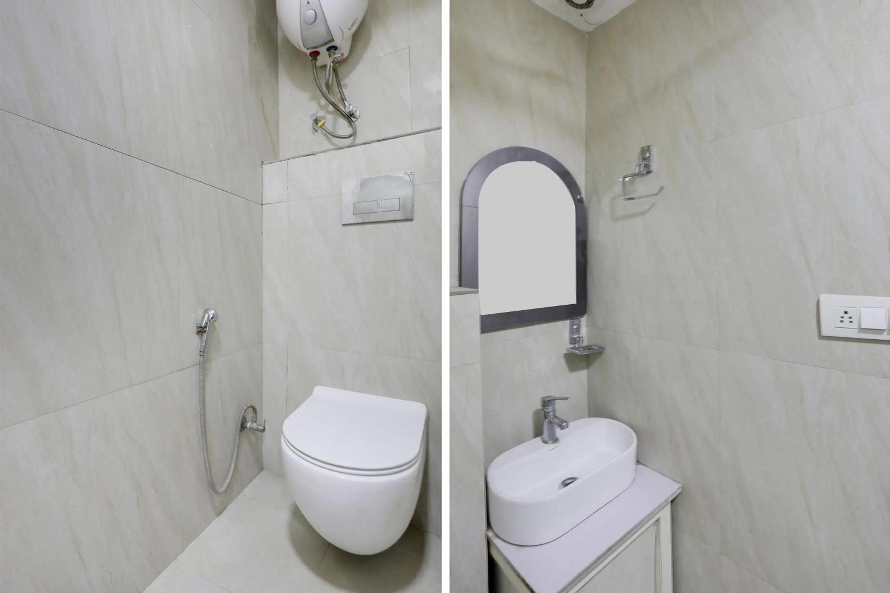 Bathroom in Super Hotel O Mannat Near Lotus Temple