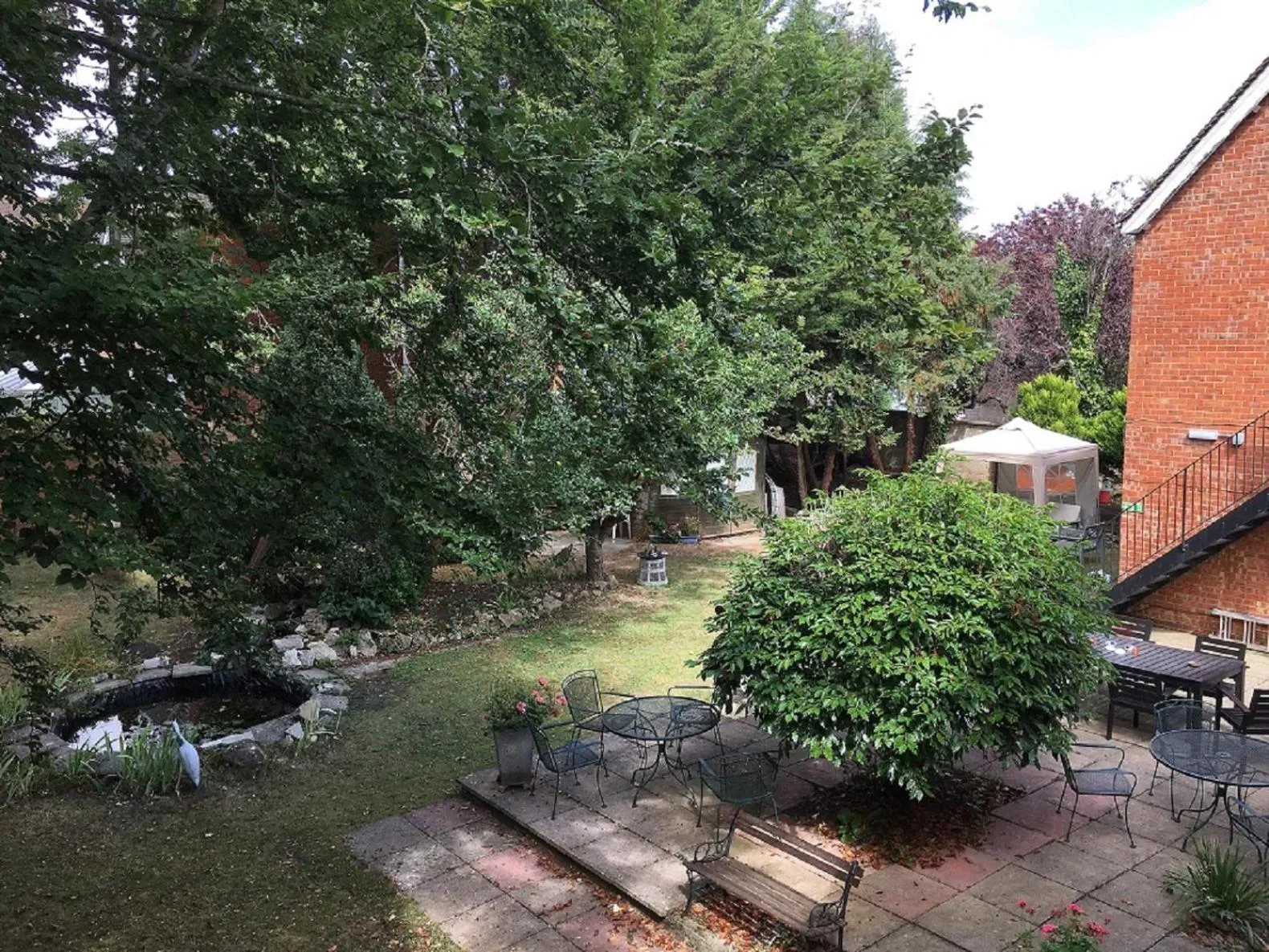 Garden in Pickwicks Guest House