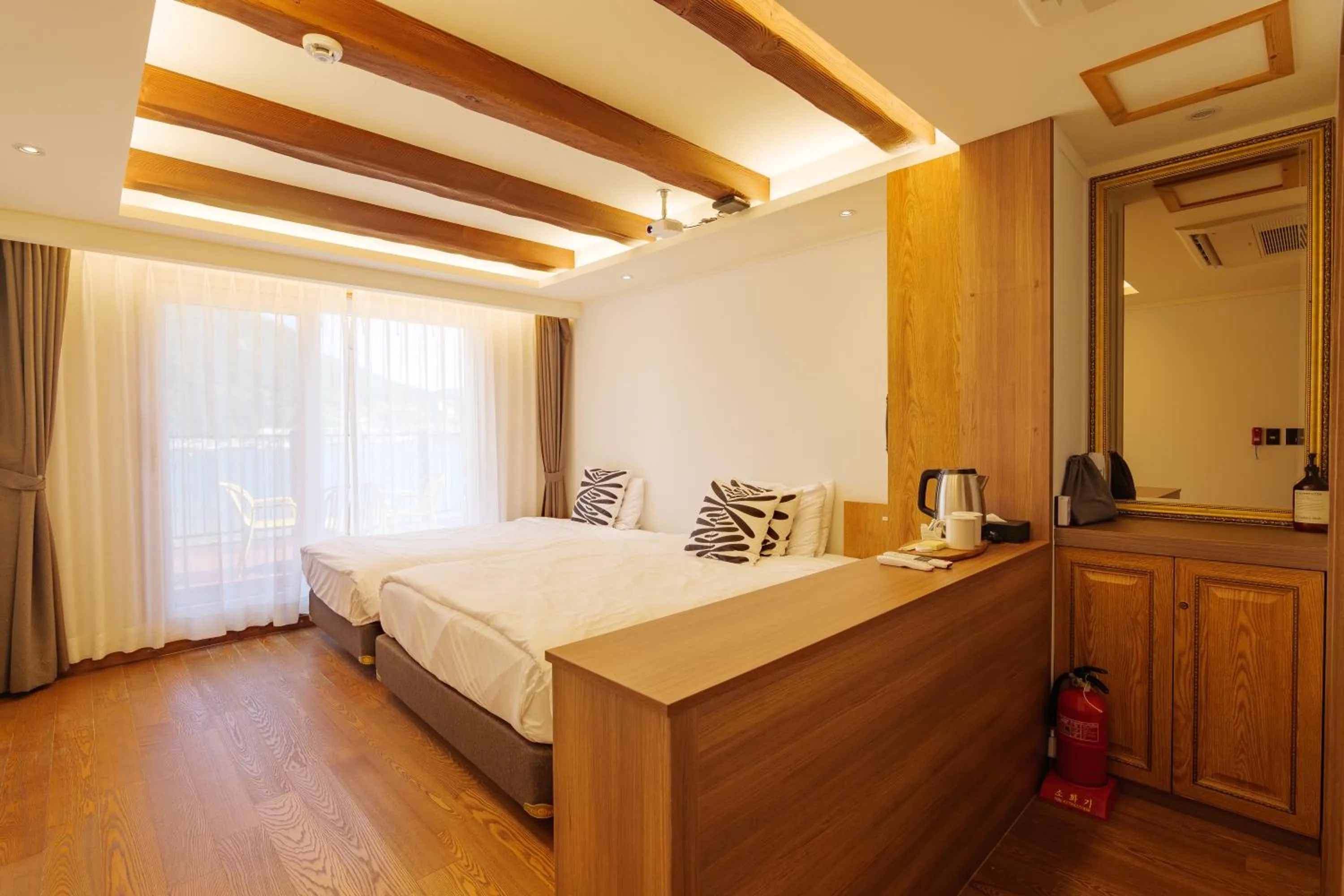 Bed in Tongyeong Hansan Marina Resort