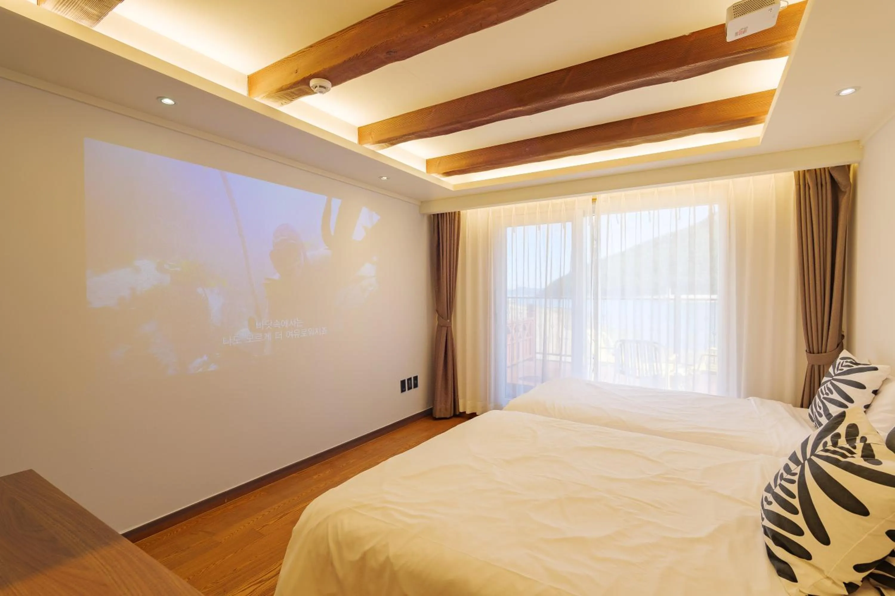 Bed in Tongyeong Hansan Marina Resort