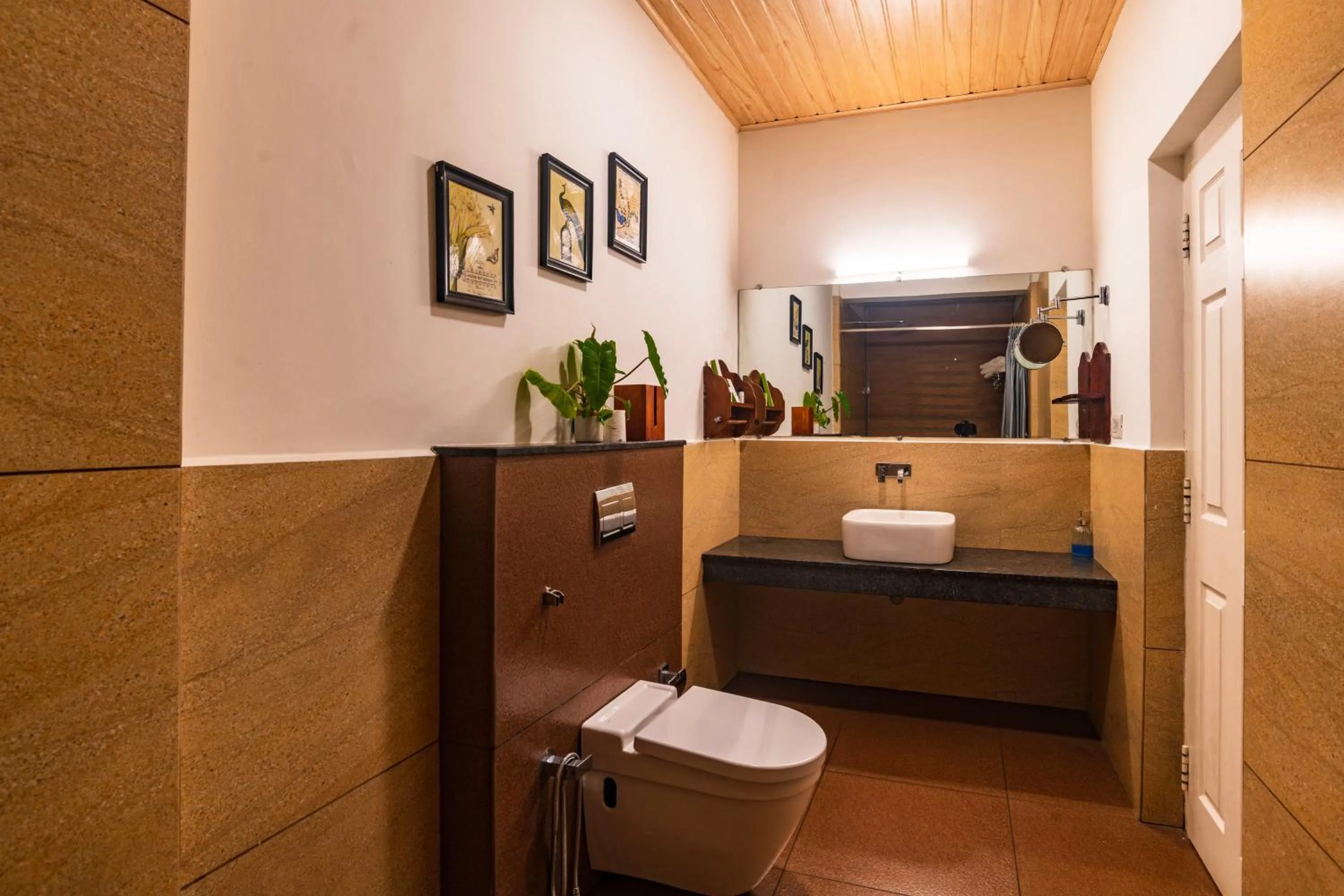 Toilet in Tea Harvester