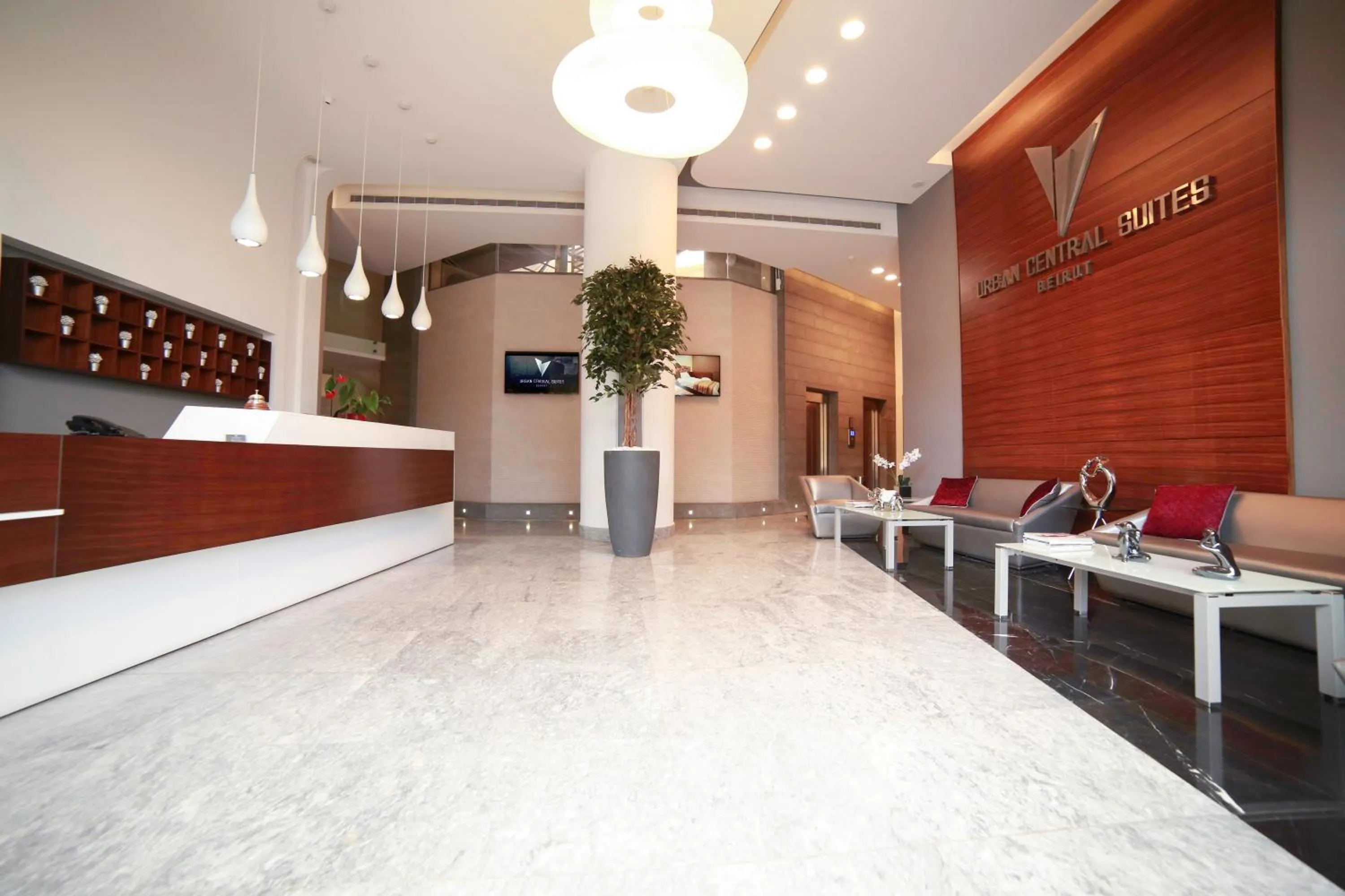 Communal lounge/ TV room in Urban Central Suites - Beirut